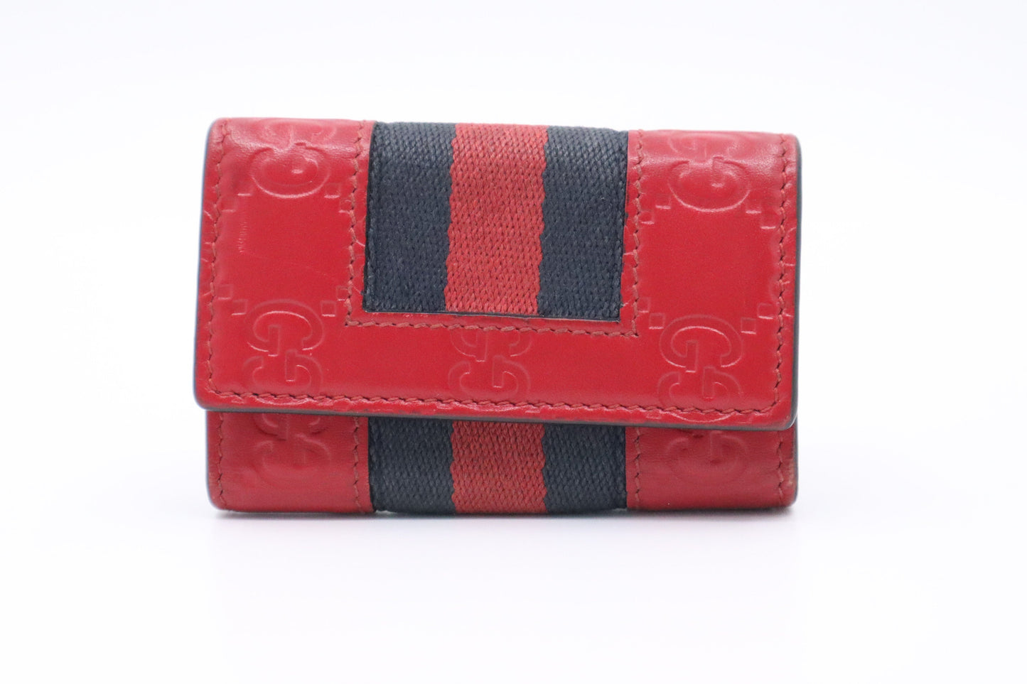 Gucci Key Guccissima Leather Red Handbag