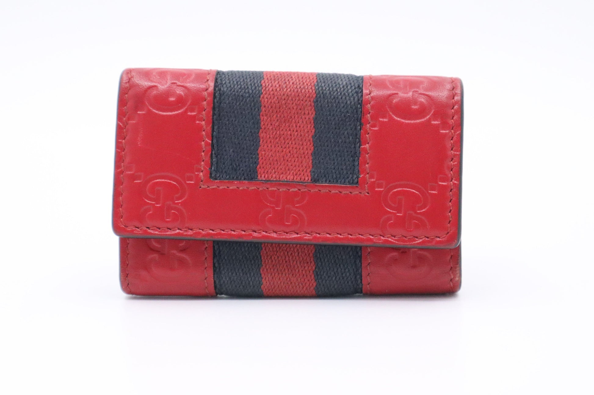 Gucci Key Guccissima Leather Red Handbag