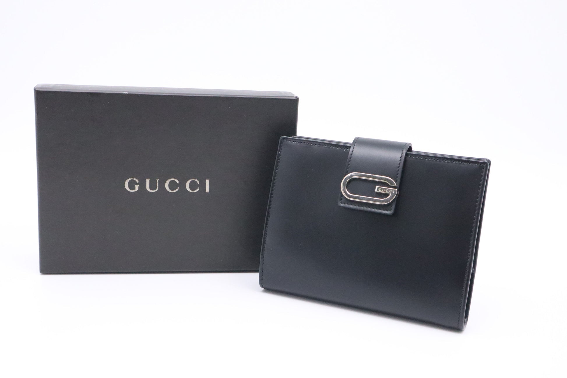 Gucci Agenda In Handbag Leather Black Travel Bag