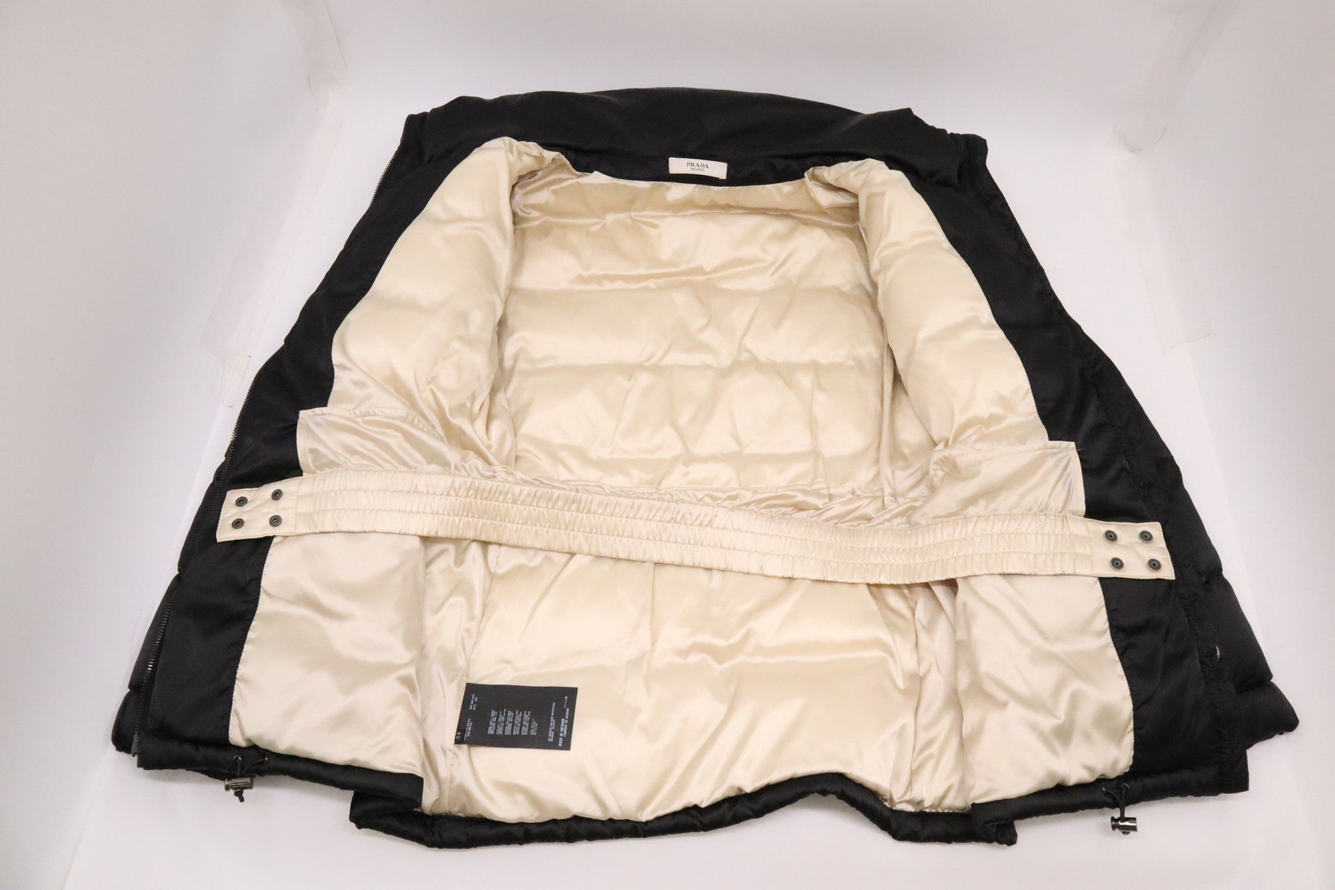 Prada Down Coat Handbag Black Travel Bag