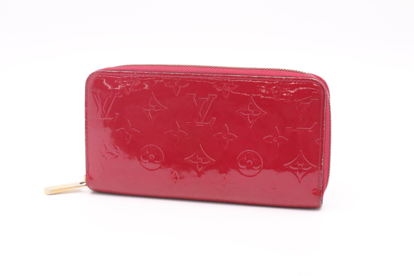 Louis Vuitton Zippy Indian Rose Vernis Leather Wallet Case