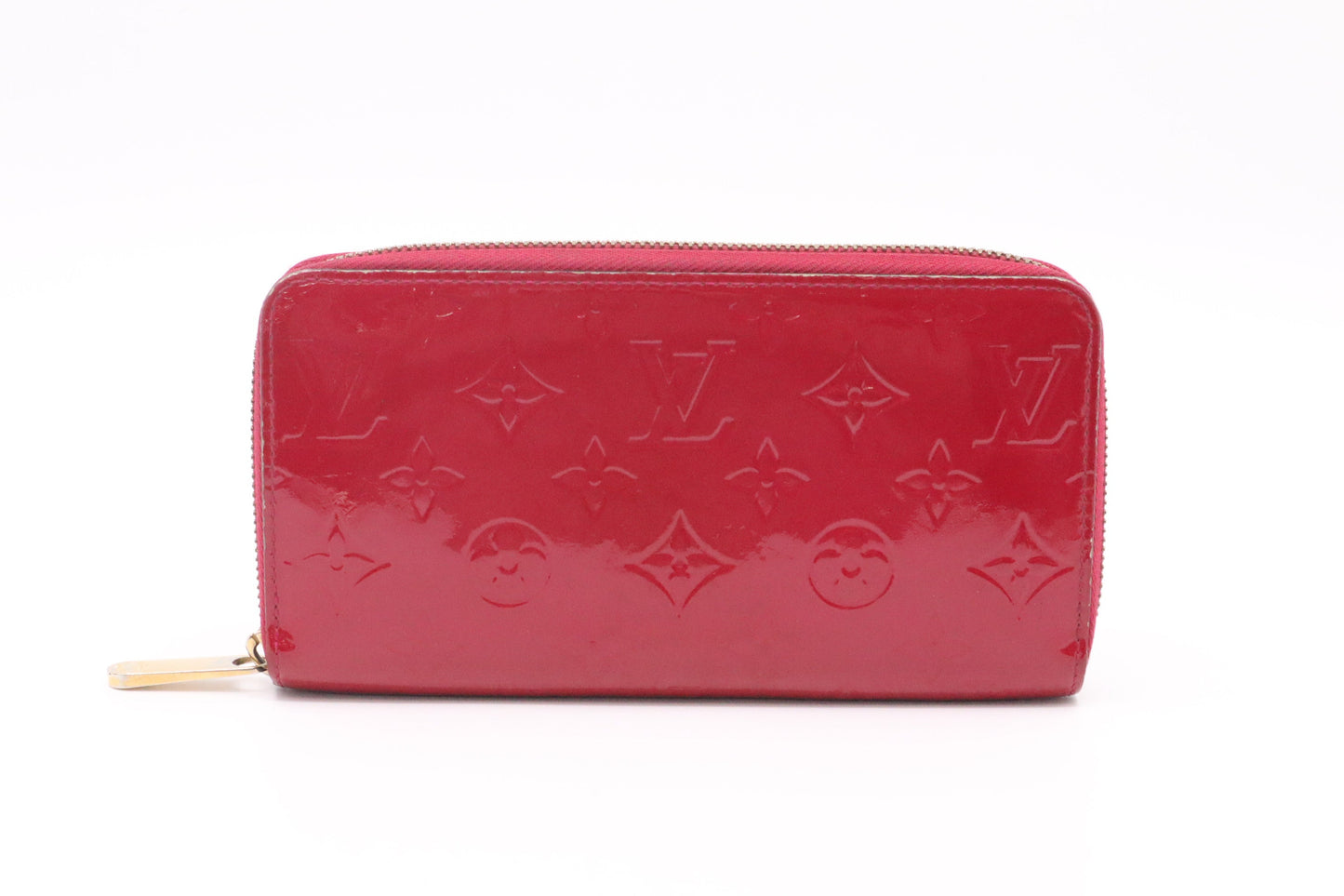 Louis Vuitton Zippy Indian Rose Vernis Leather Wallet Case