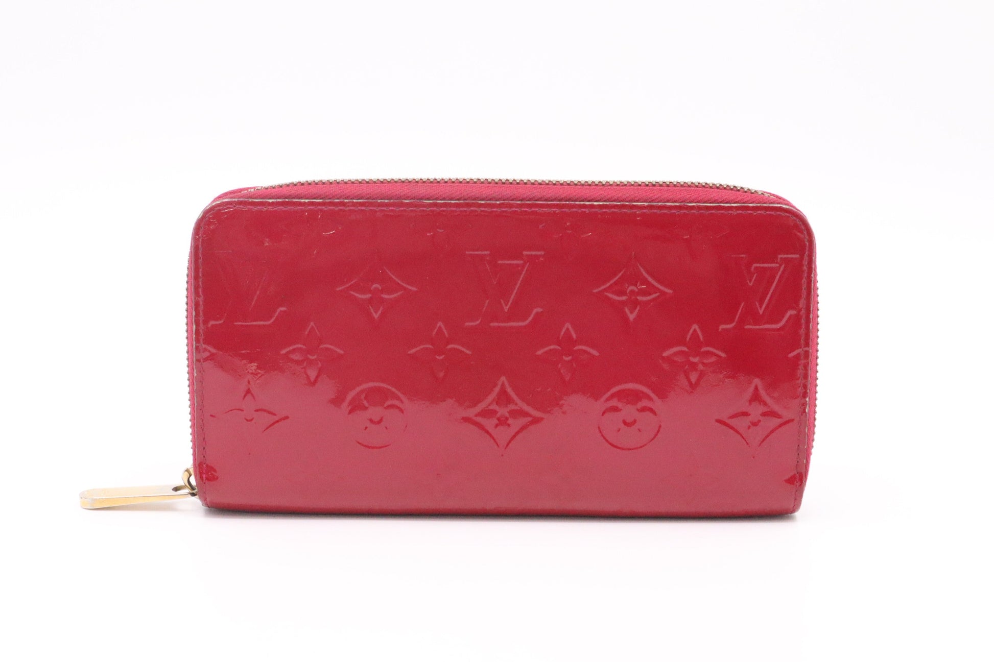 Louis Vuitton Zippy Indian Rose Vernis Leather Wallet Case
