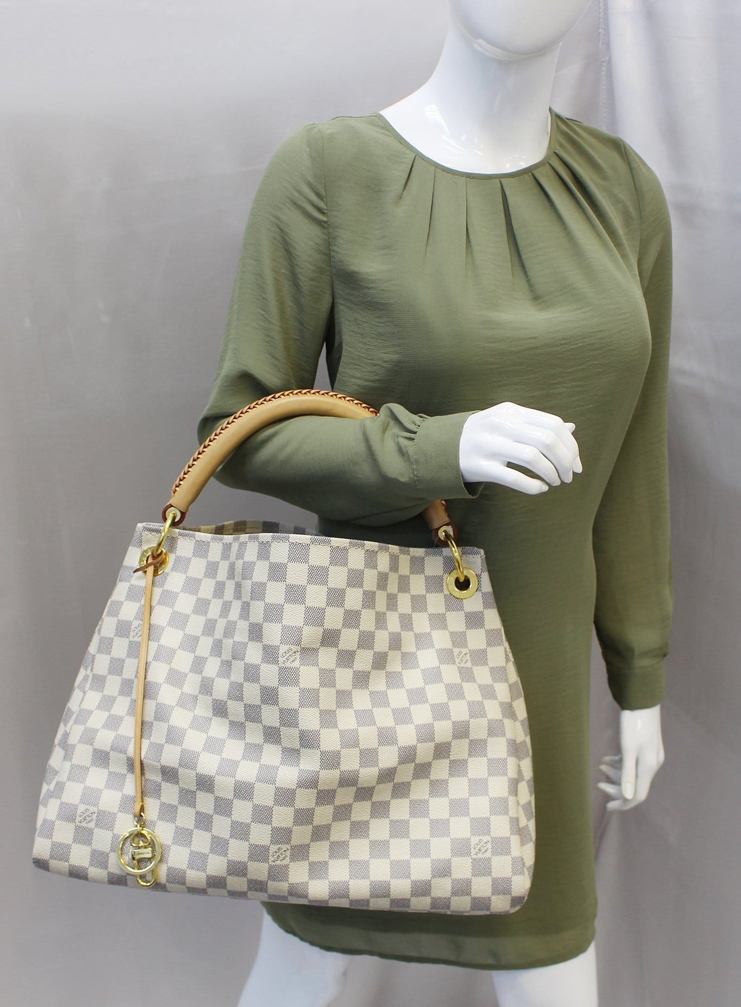 Louis Artsy Mm Damier Azur Shoulder Handbag Shoulder Bag