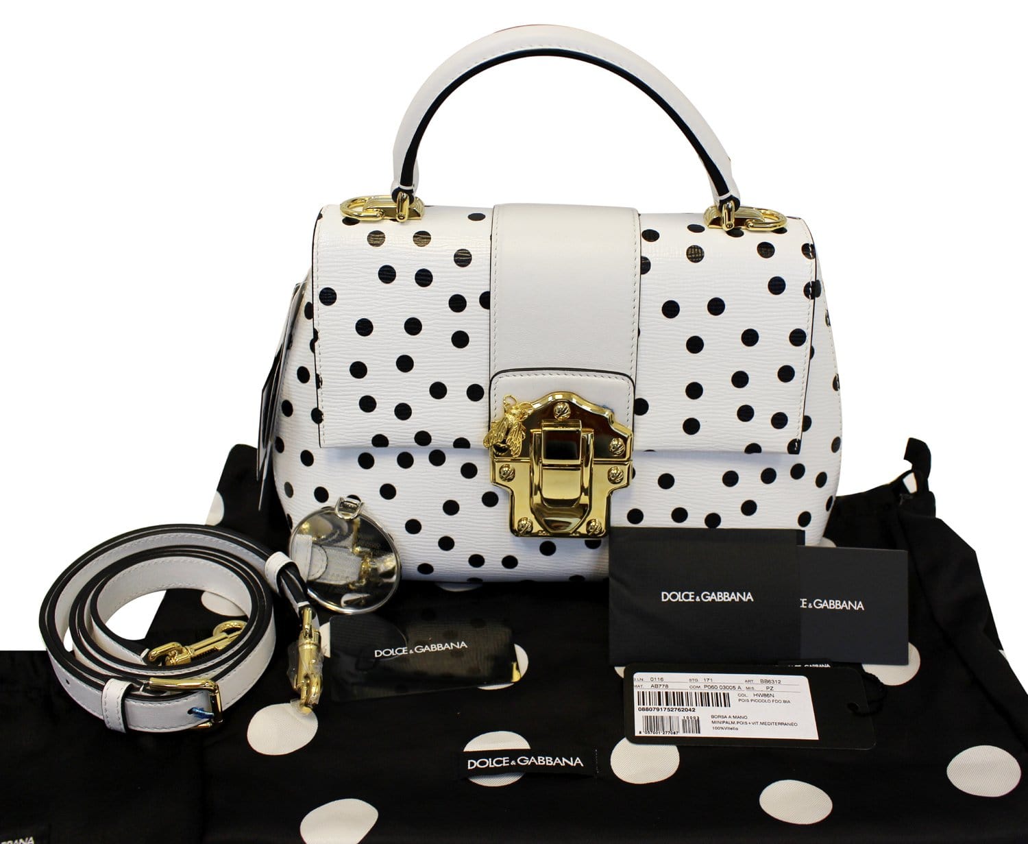 Dolce & Lucia Polka Dot Shoulder Crossbody Crossbody Bag
