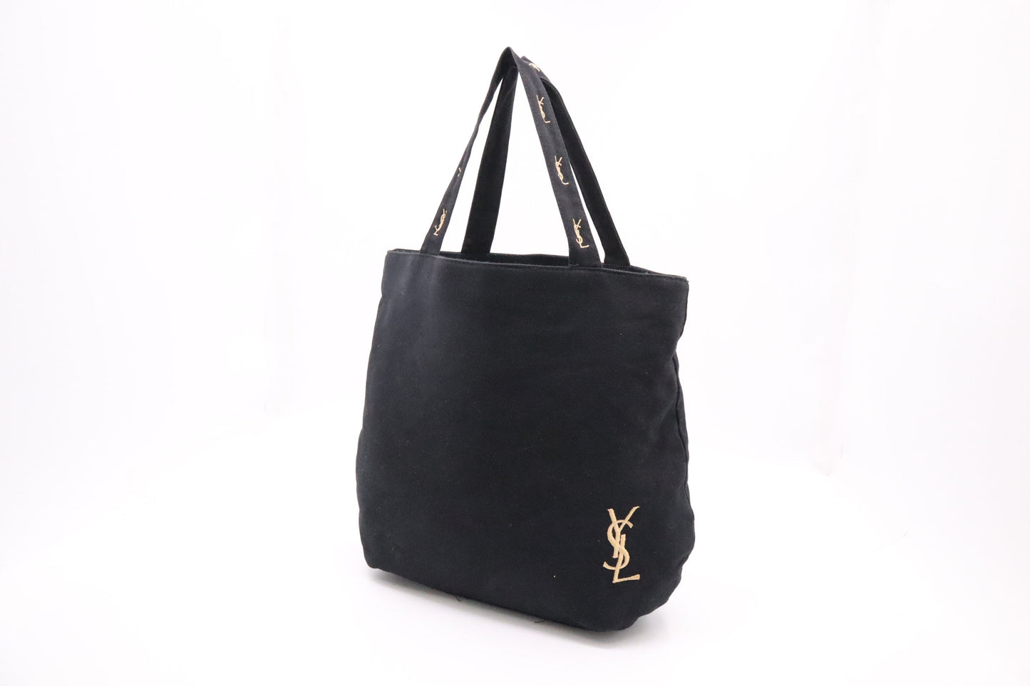 YSL Saint Laurent Tote In Canvas Black Tote Bag