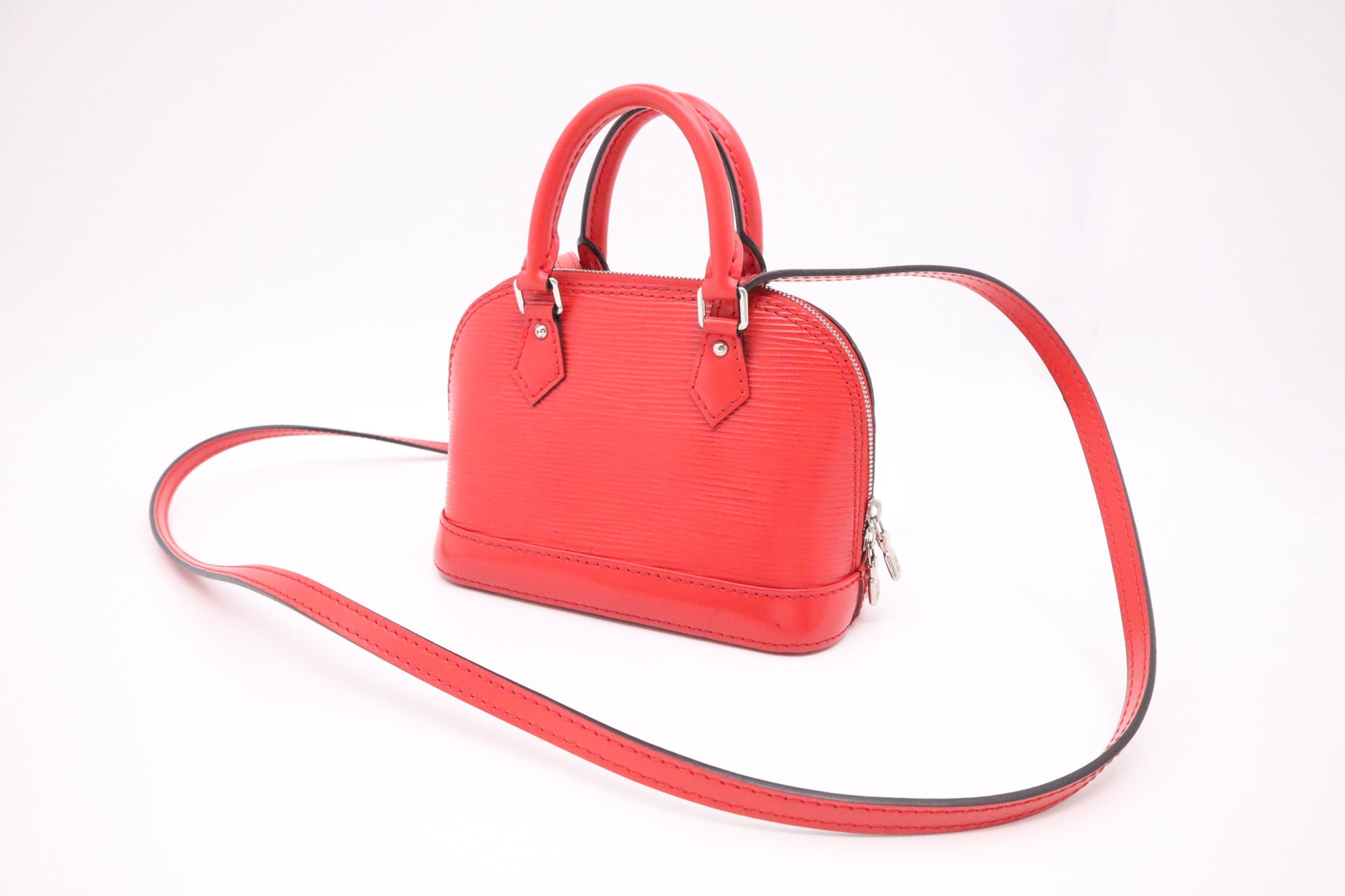 Louis Vuitton Alma BB Epi Leather Red Nano Handbag