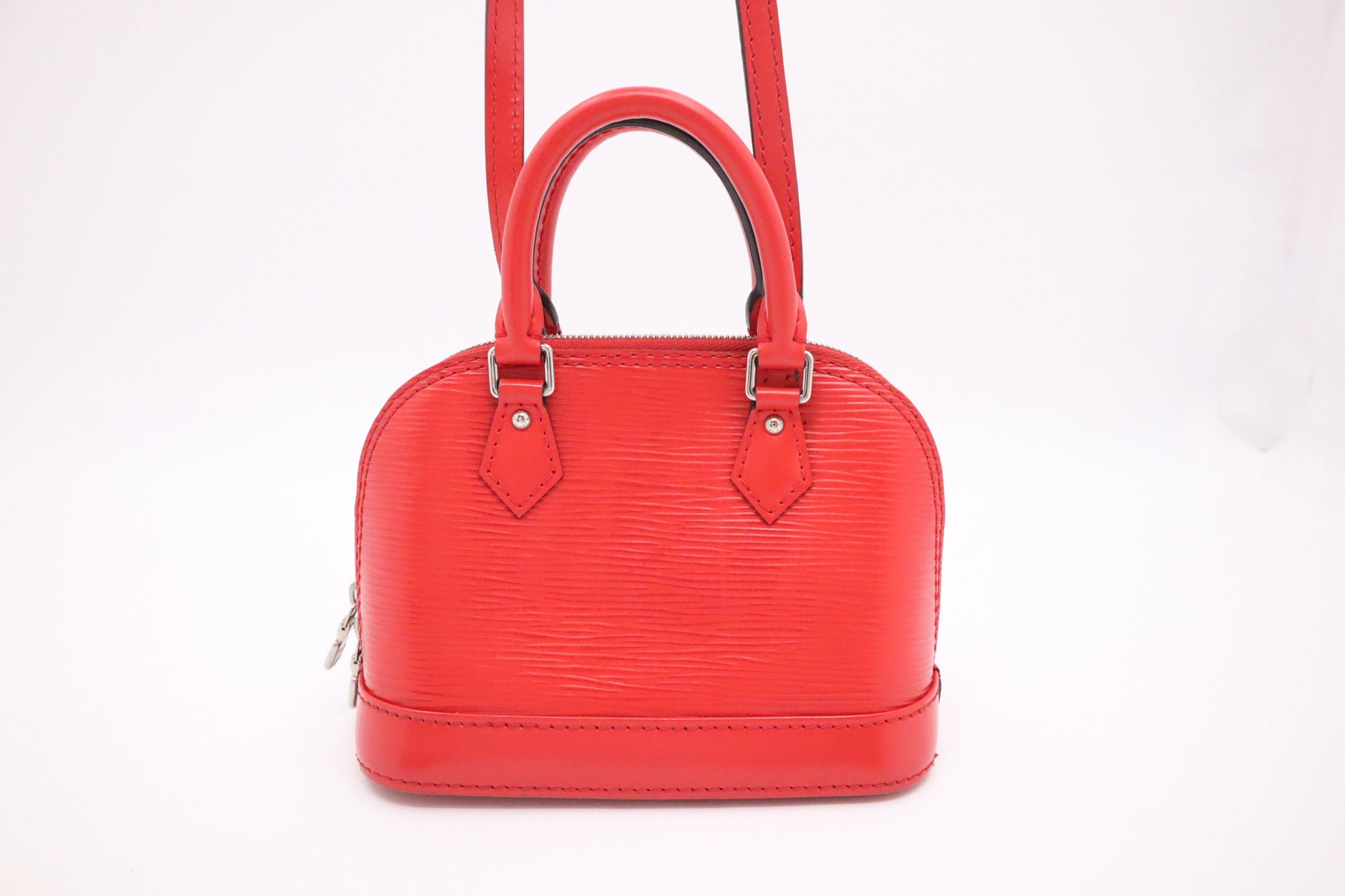 Louis Vuitton Alma BB Epi Leather Red Nano Handbag