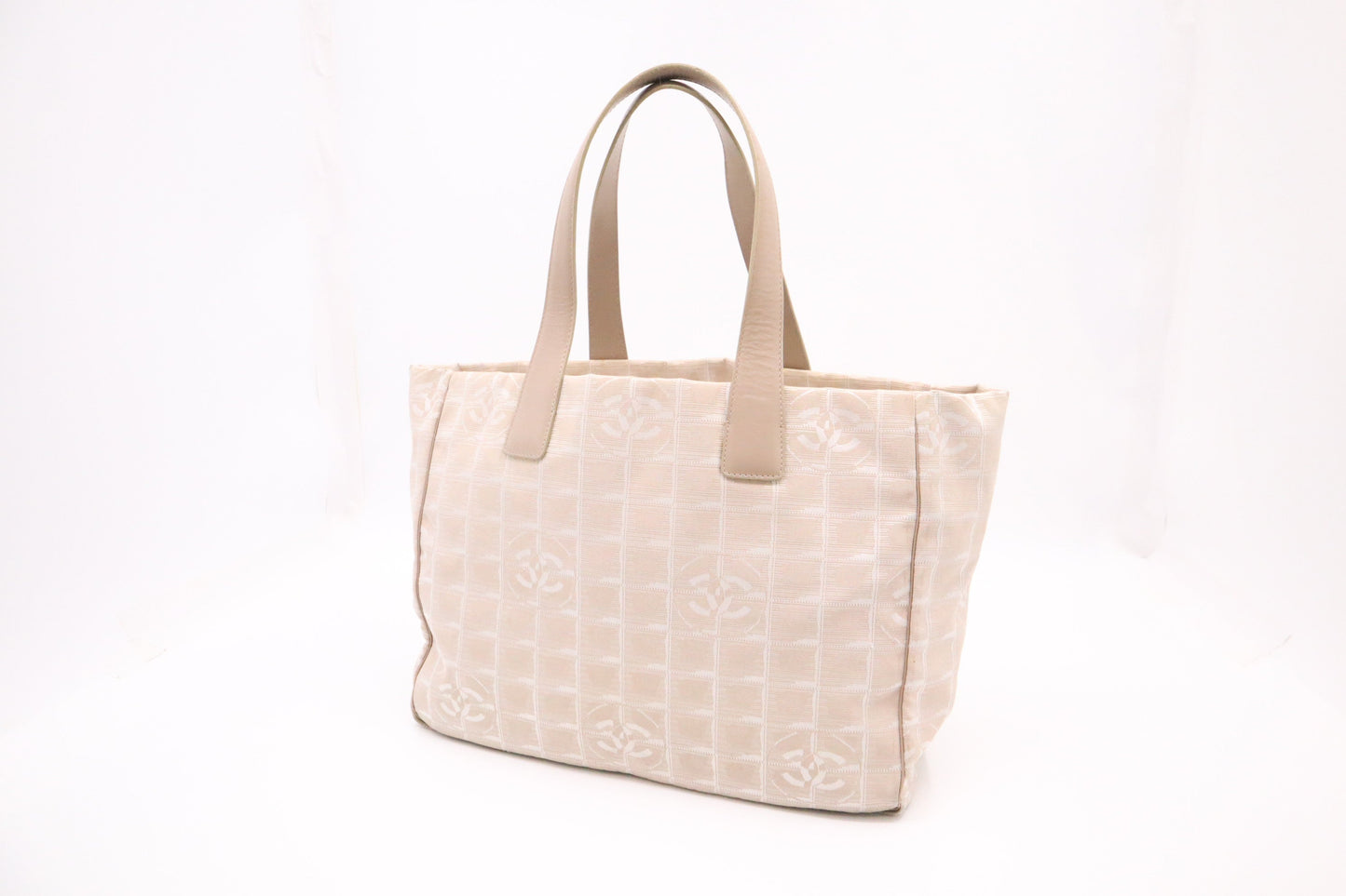 Chanel New Line Beige Canvas Travel Bag Line Canvas