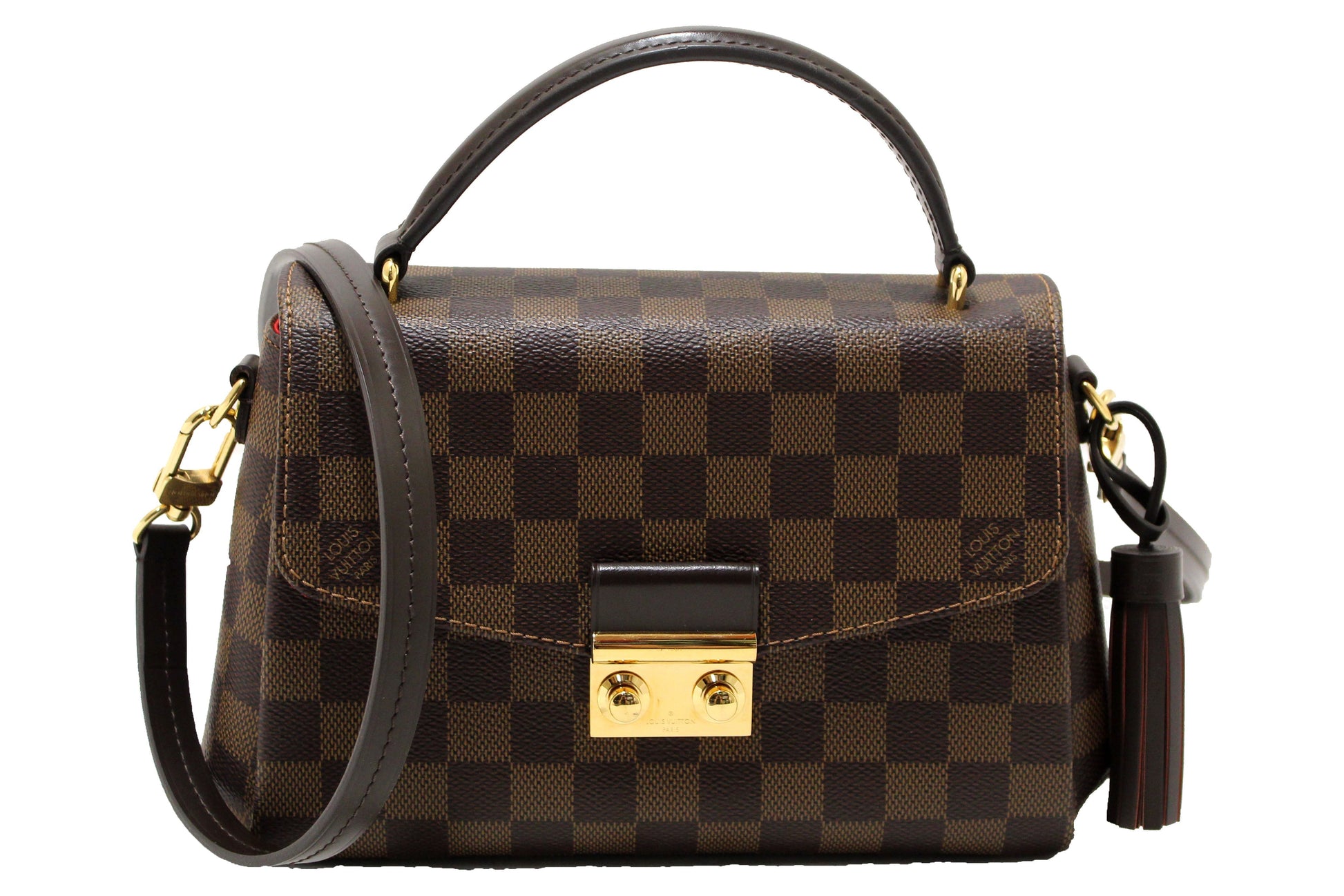 Louis Vuitton Damier Ebene Croisette Handbag/Messenger Bag