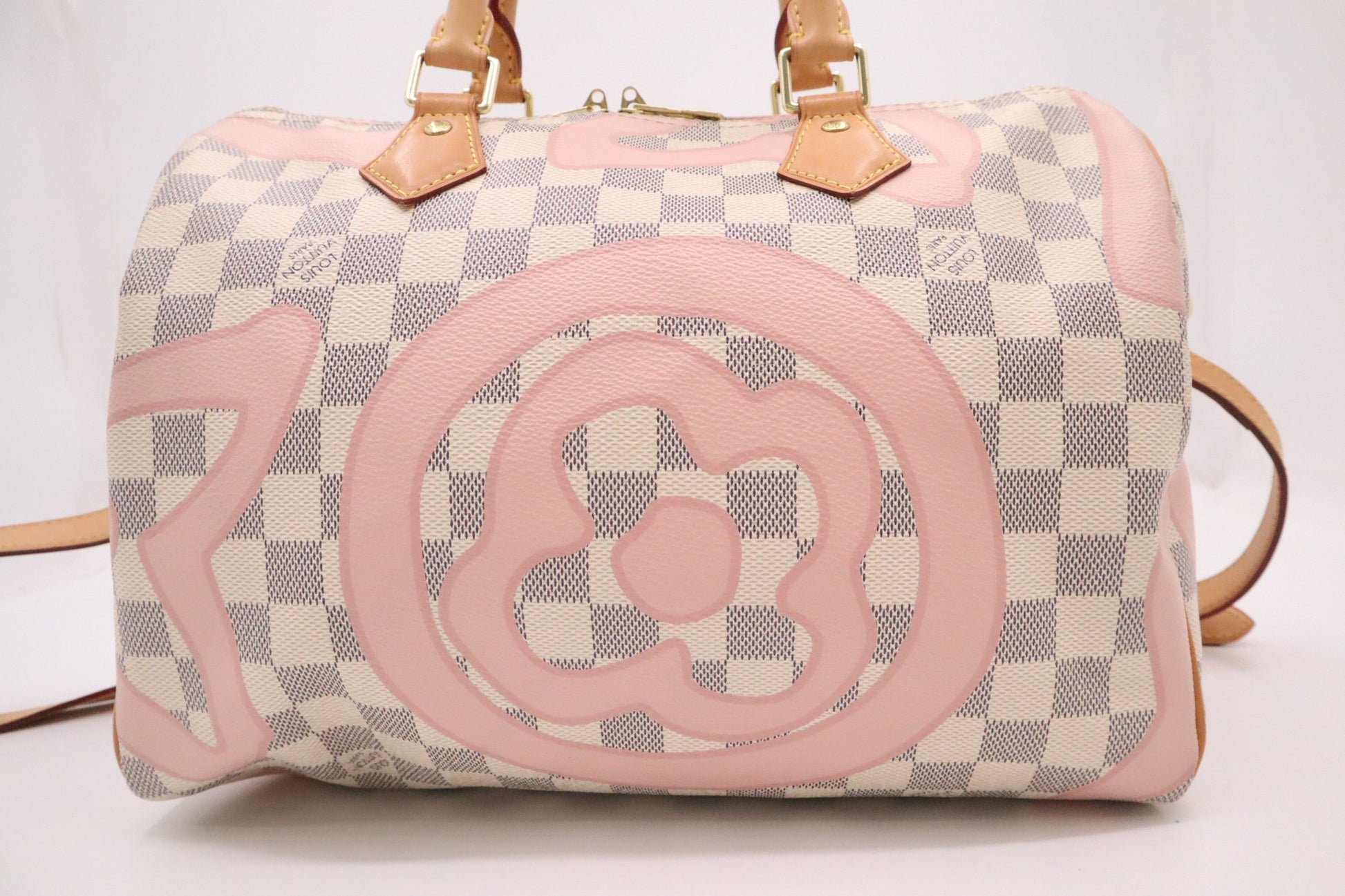 Louis Vuitton Speedy 30 Bandoulier Tahitienne Azur Canvas Damier Handbag