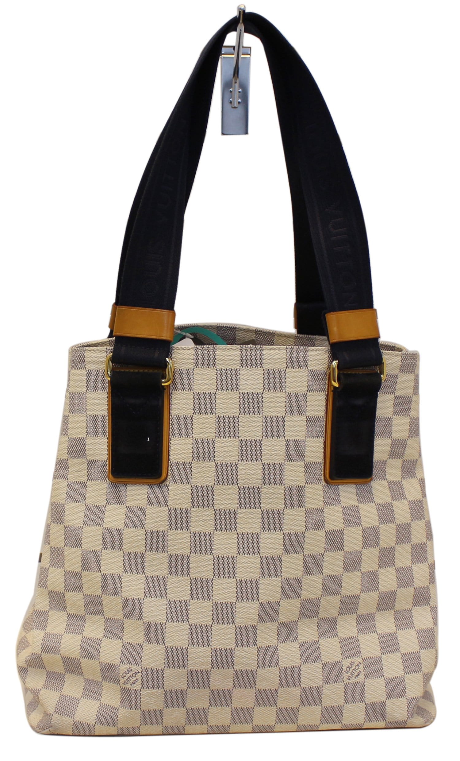 Louis Damier Azur Cabas Pm Beach Bag Canvas Shoulder Bag