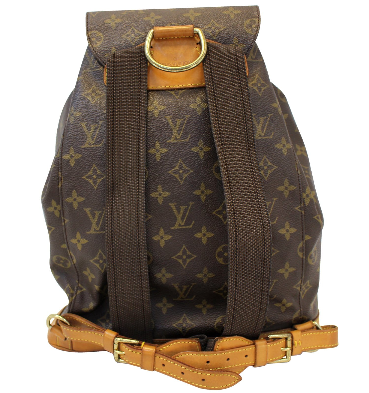 Louis Backpack Bag Montsouris Gm Canvas Monogram