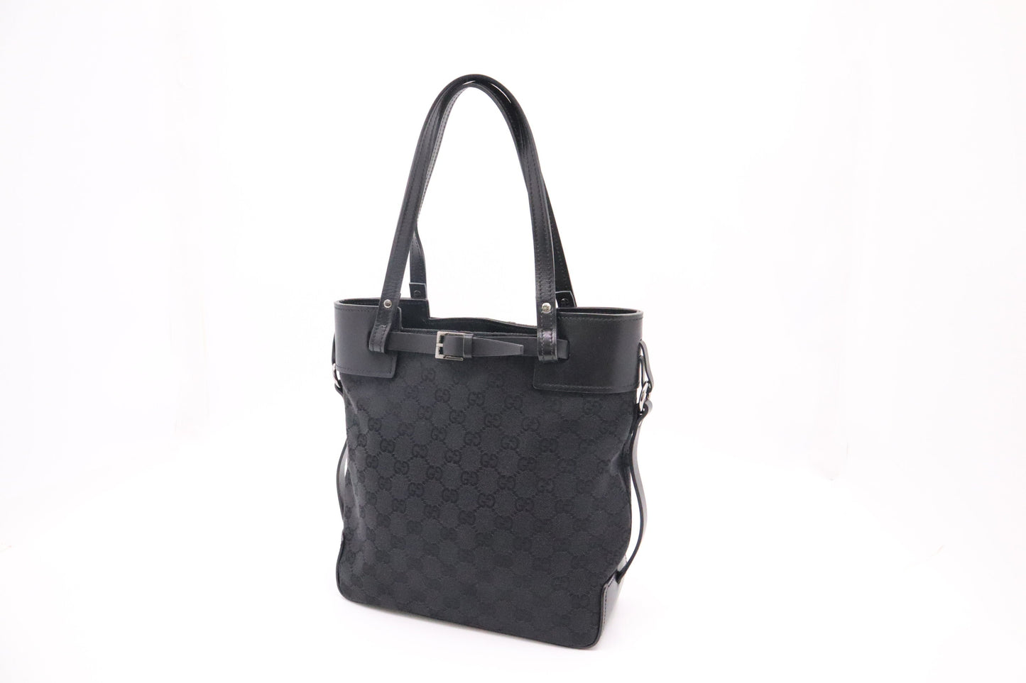 Gucci GG Canvas Black Handbag Canvas 2