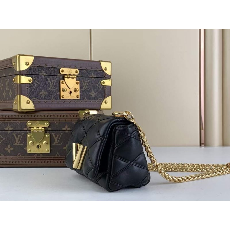 Louis Vuitton Mm Malletage Hand Bag Leather Travel Bag Bg00006 1