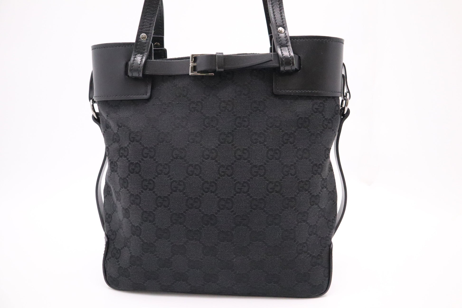 Gucci GG Canvas Black Handbag Canvas 2