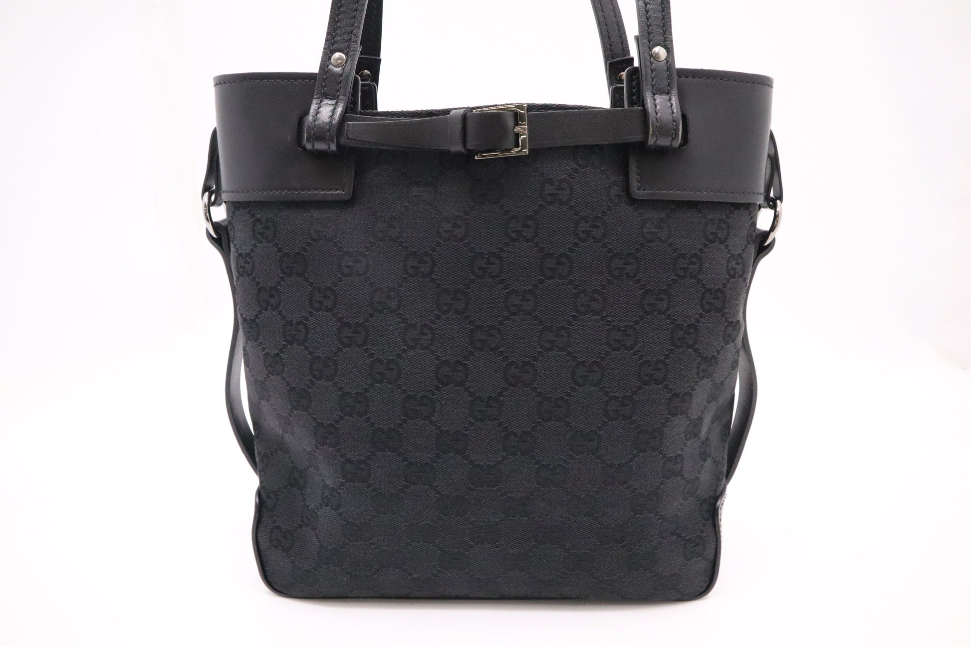 Gucci GG Canvas Black Handbag Canvas 2