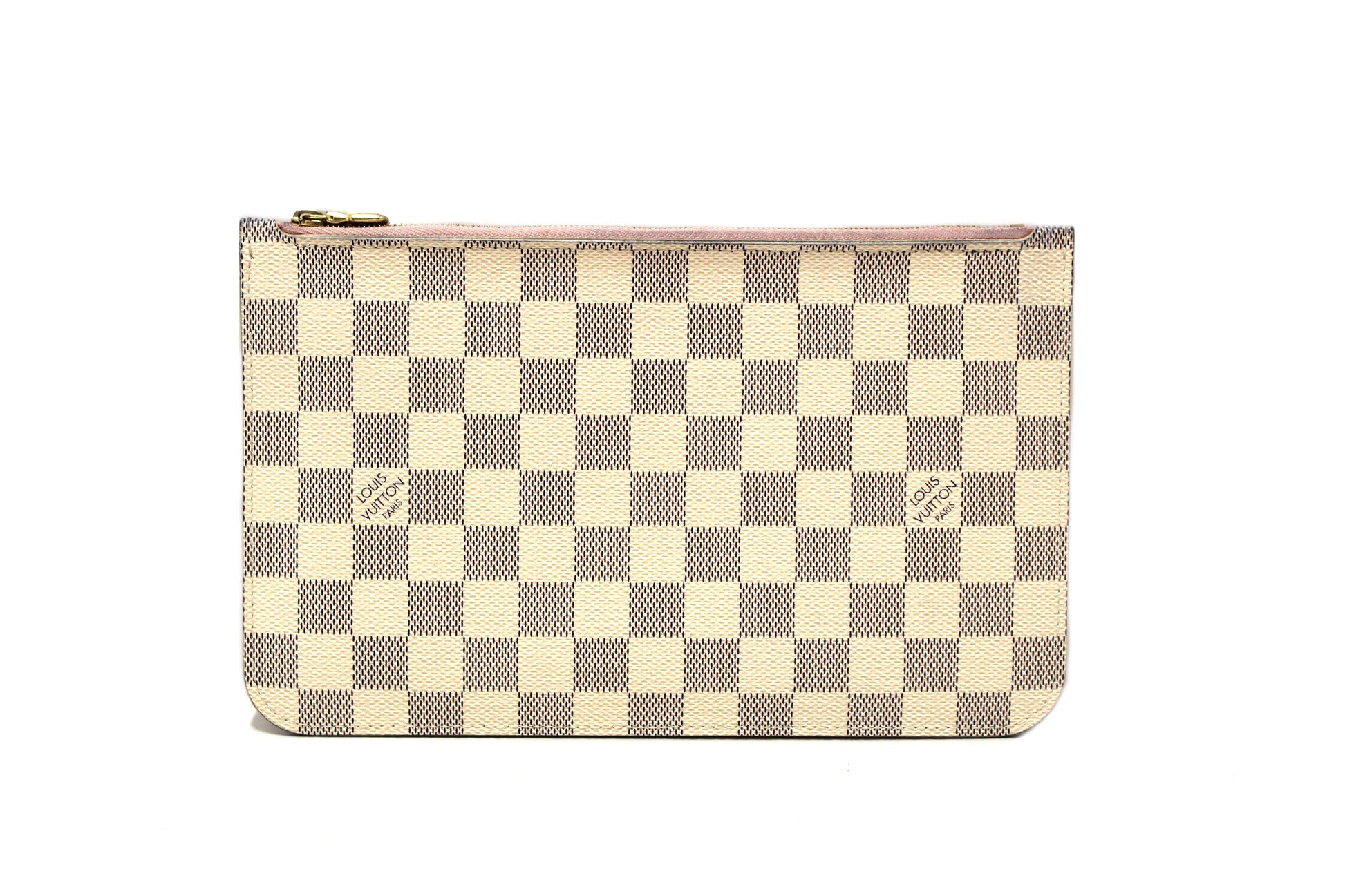 Louis Vuitton Damier Azur Canvas Neverfull Pouch Pochette