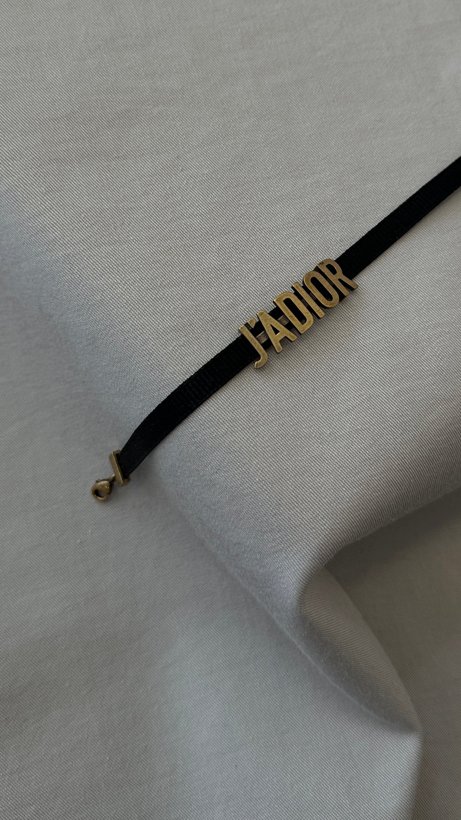 Dior Handbag J`A Choker Black Gold Jewelry