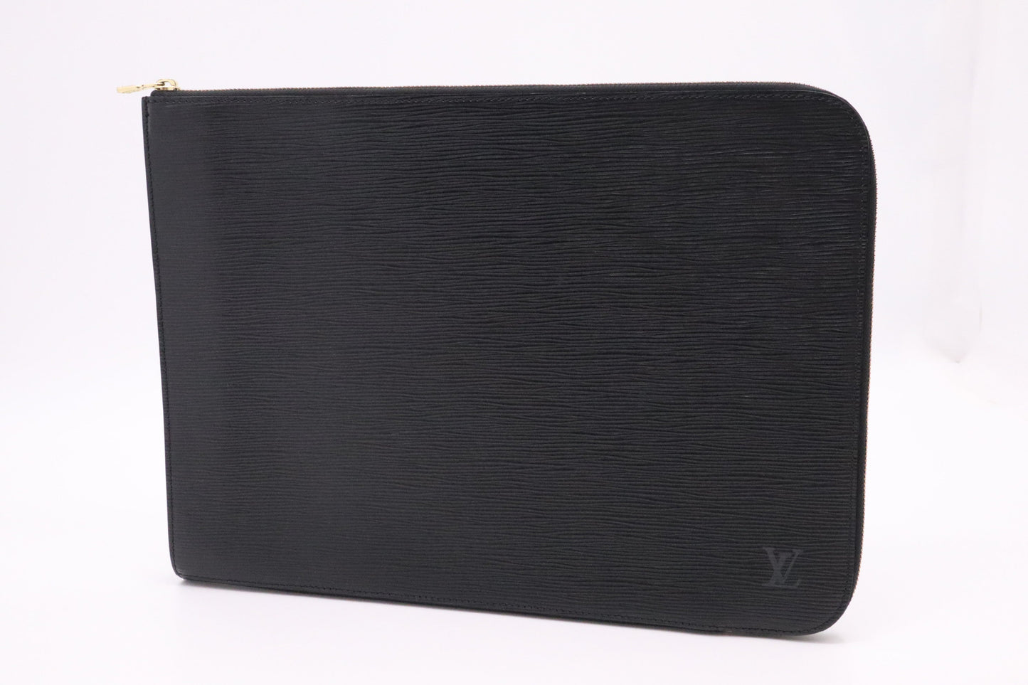 Louis Vuitton Poche Document Epi Leather Black Handbag