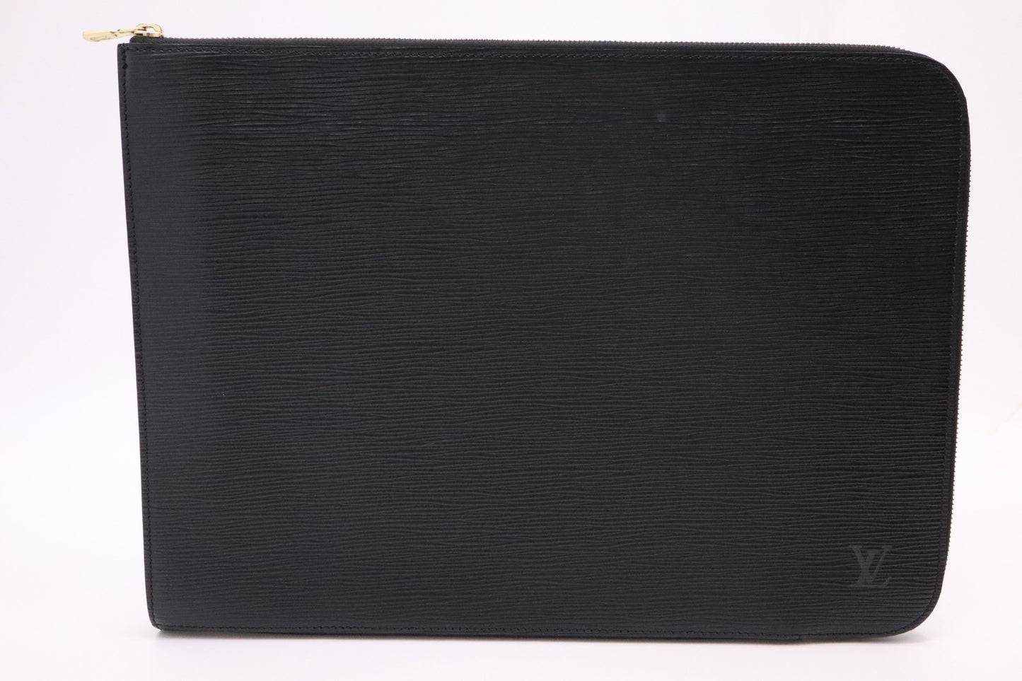 Louis Vuitton Poche Document Epi Leather Black Handbag