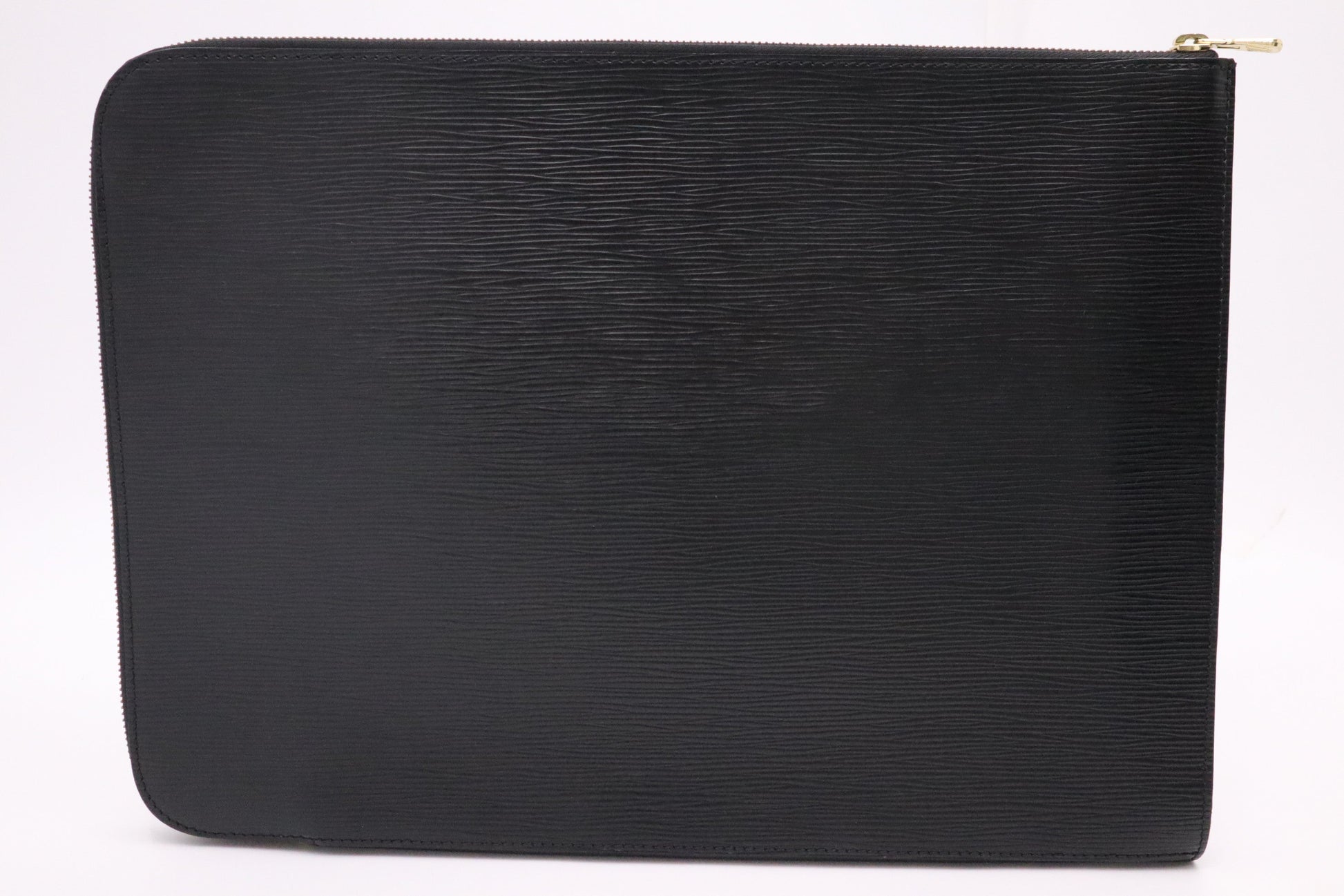 Louis Vuitton Poche Document Epi Leather Black Handbag