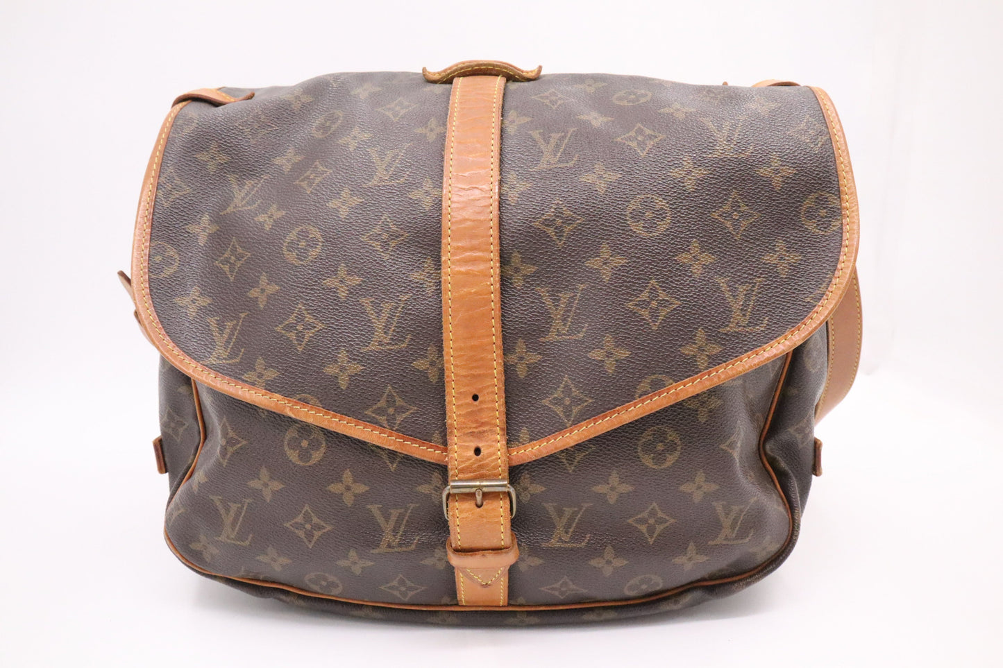 Louis Vuitton Saumur 35 Monogram Canvas Handbag Canvas 1