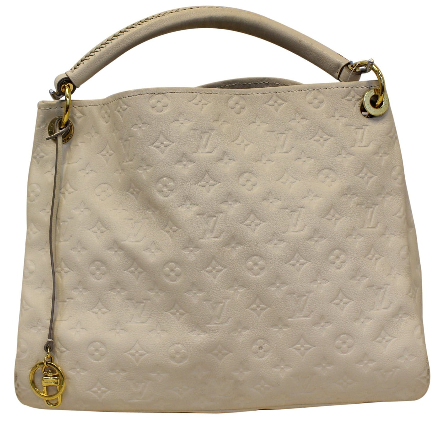 Louis Empreinte Artsy Mm Neige Shoulder Bag Leather Monogram