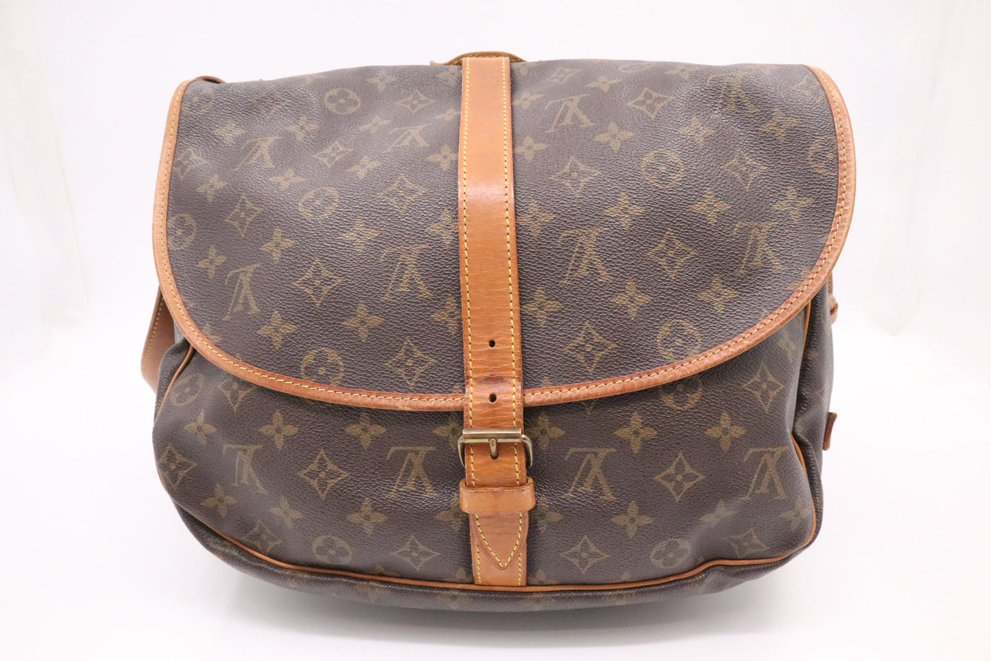 Louis Vuitton Saumur 35 Monogram Canvas Handbag Canvas 1