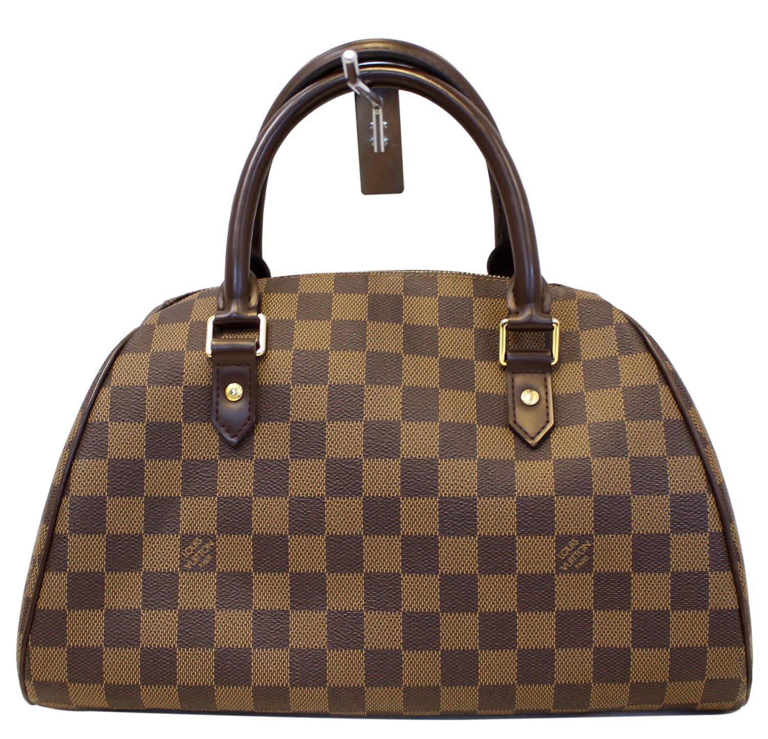 Louis Damier Ebene Ribera Mm Satchel Bag Brown Travel Bag