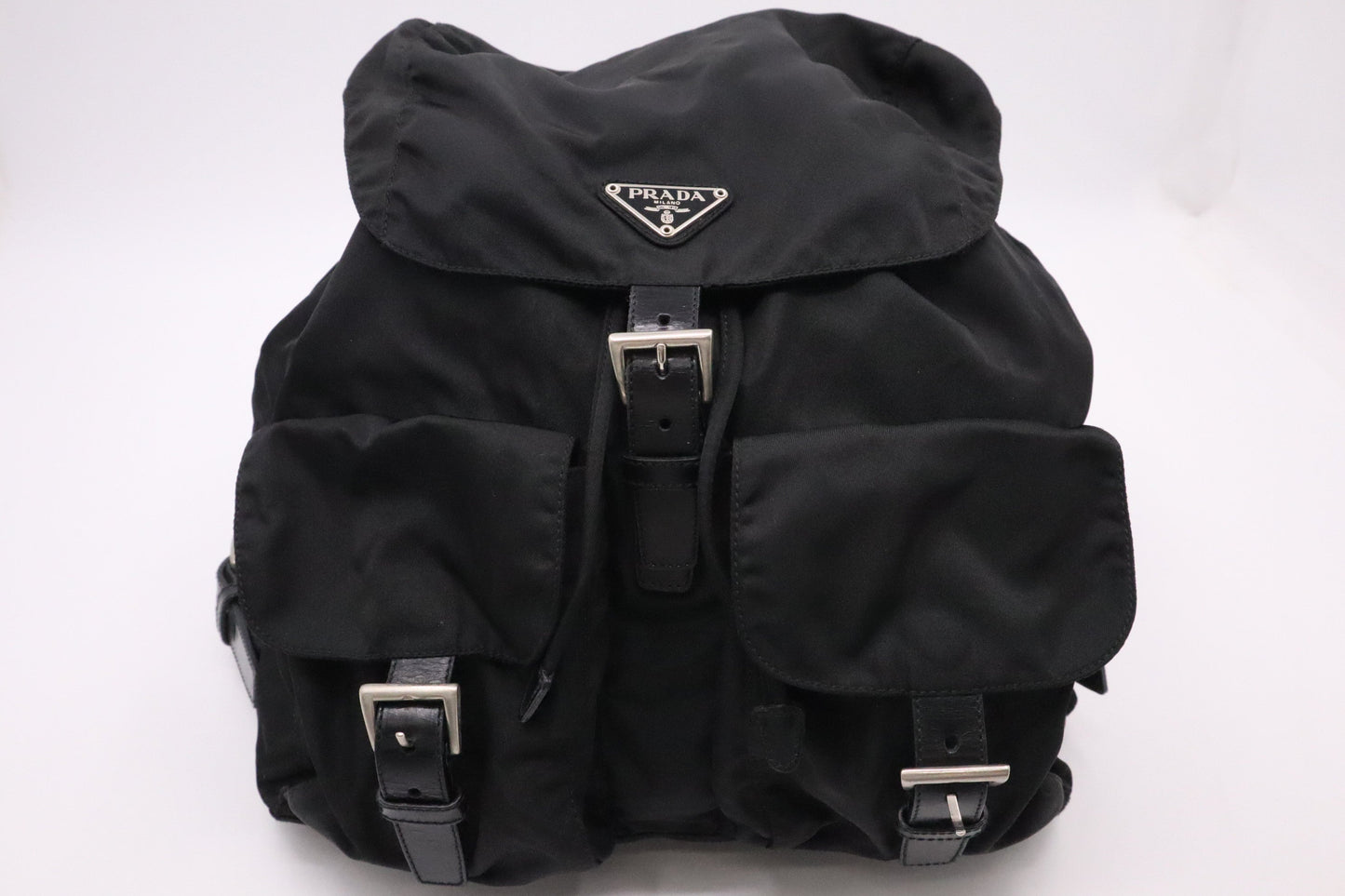 Prada Backpack In Handbag Nylon Black