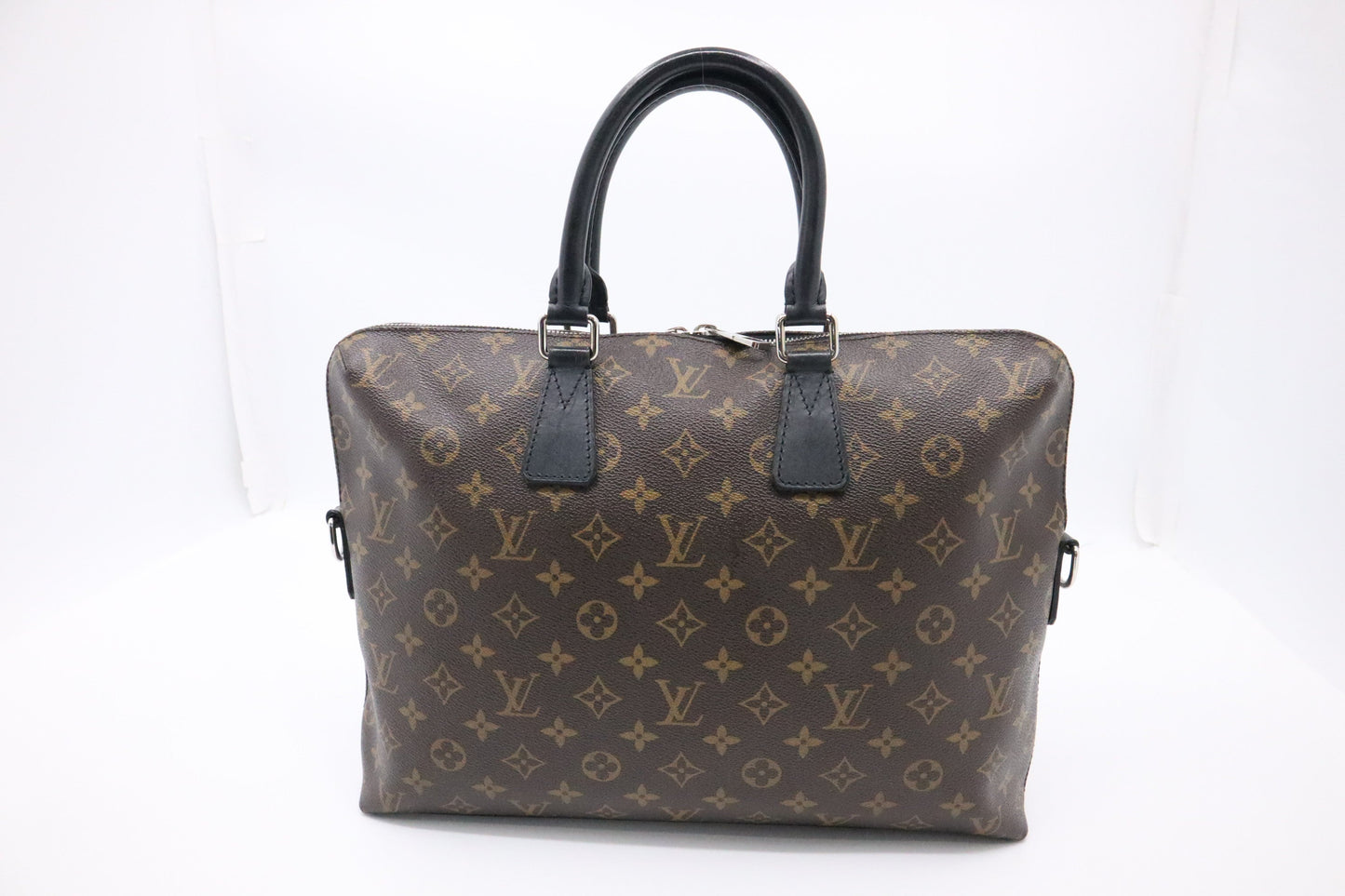 Louis Vuitton Macassar Porte Documents Jules Monogram Canvas Handbag