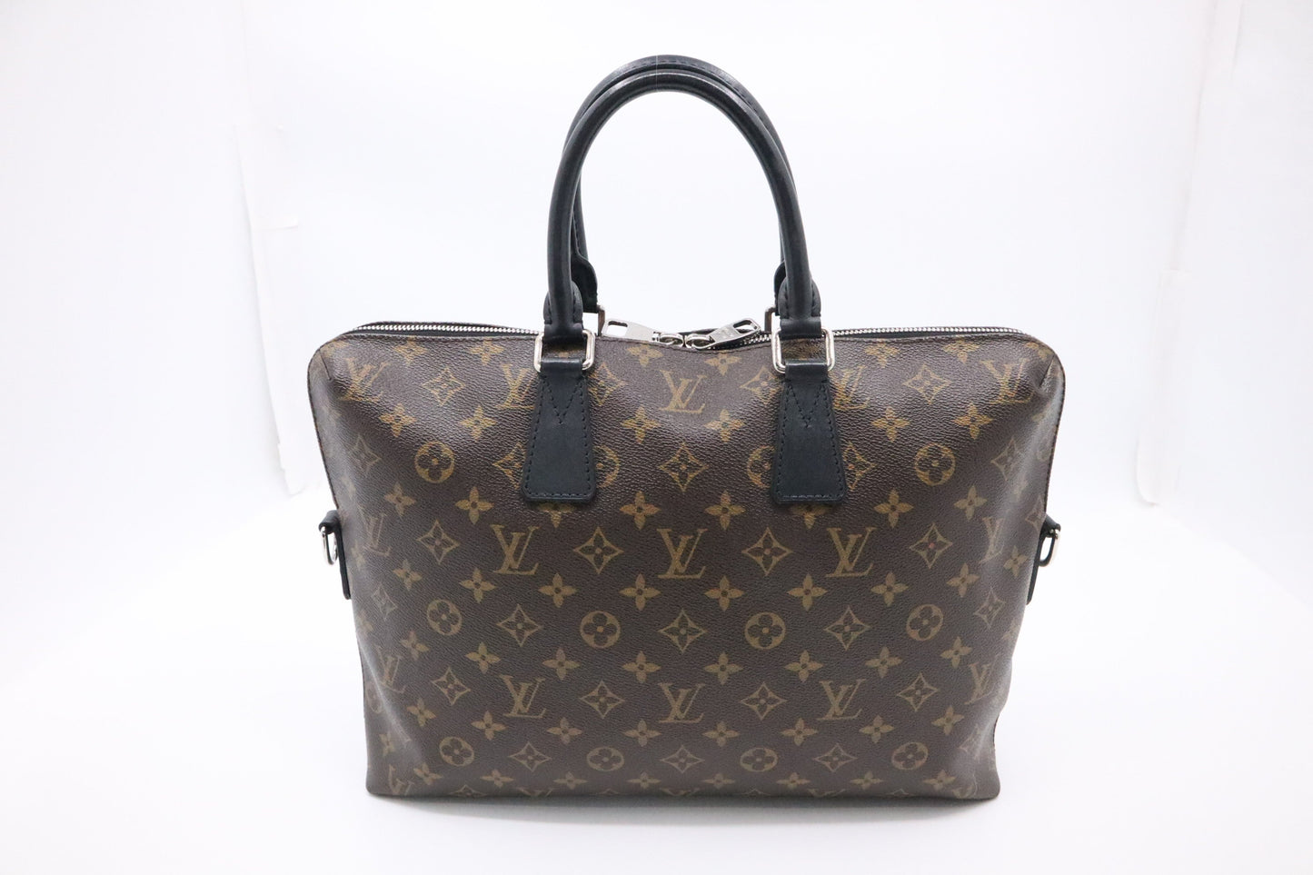 Louis Vuitton Macassar Porte Documents Jules Monogram Canvas Handbag