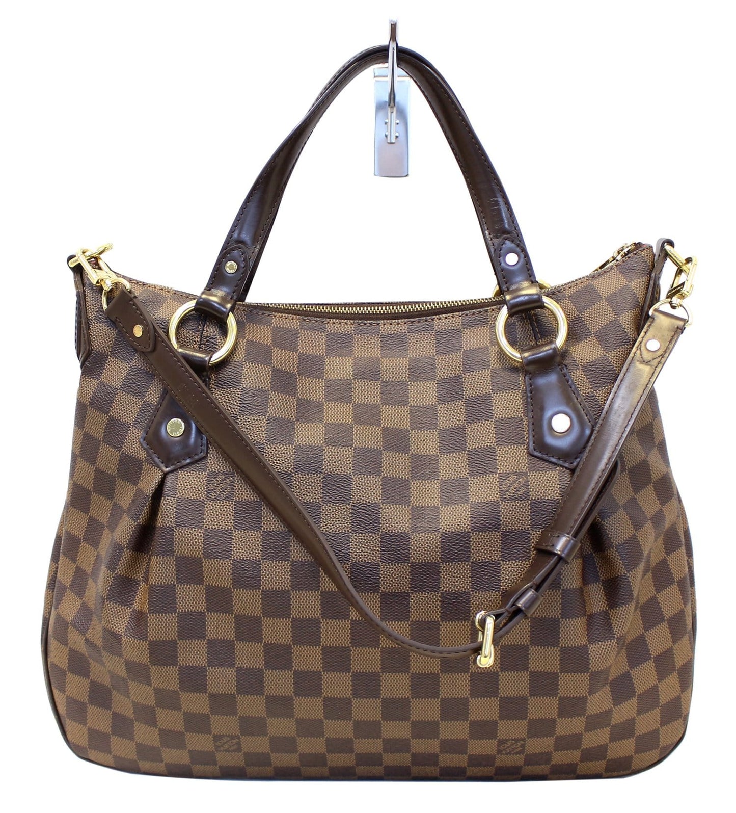 Louis Evora Mm Damier Ebene Tote Shoulder Shoulder Bag