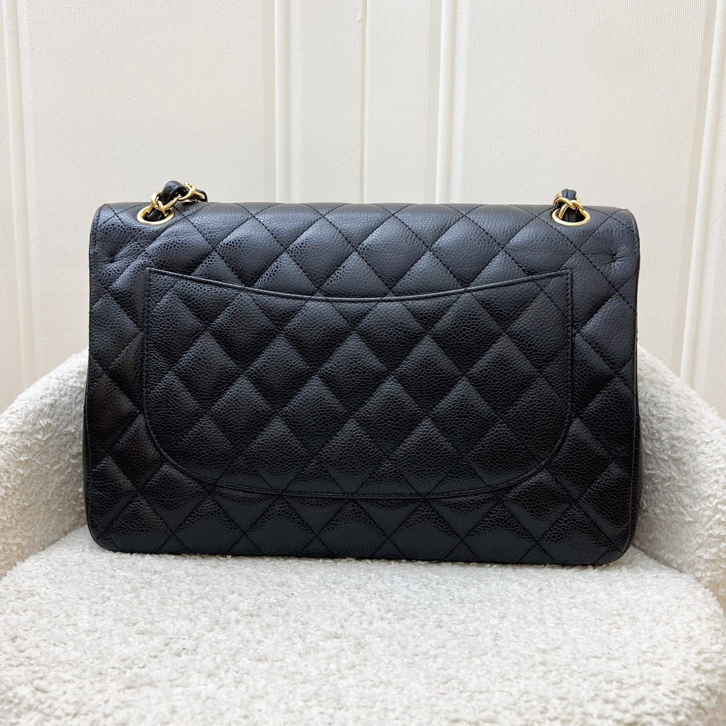 Chanel Jumbo Classic Flap Df in Black Caviar and Ghw ( ) Handbag