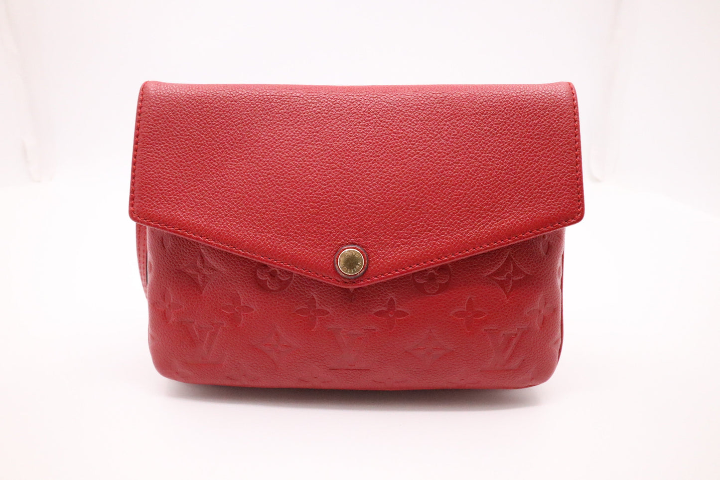 Louis Vuitton Twice Red Leather Empreinte Crossbody Bag