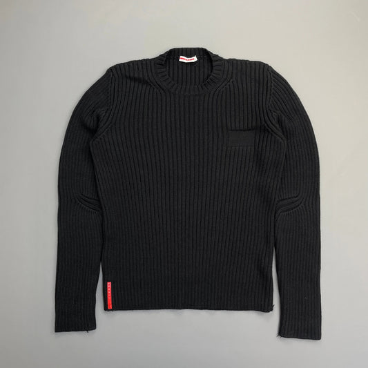 Prada Handbag Sport 00s Heavy Ribbed Wool Technical Knit