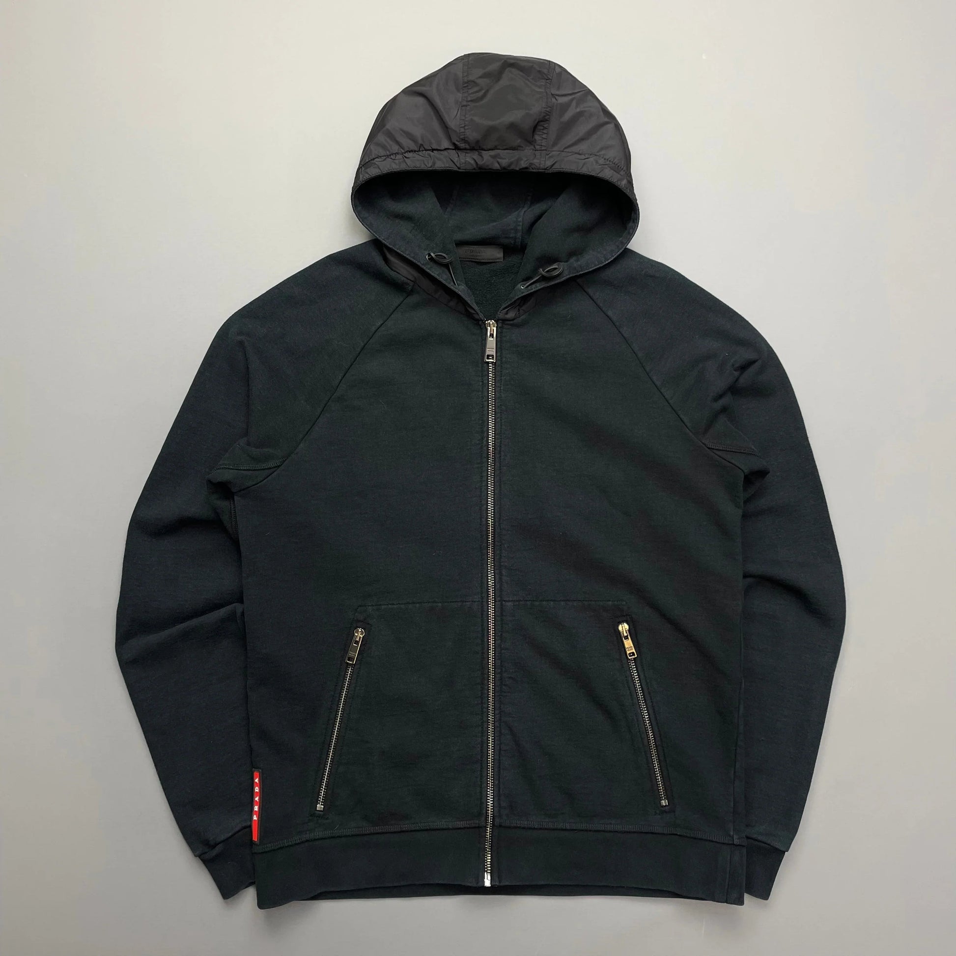 Prada Handbag Sport Hoodie Nylon Black
