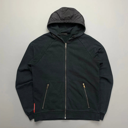 Prada Handbag Sport Hoodie Nylon Black