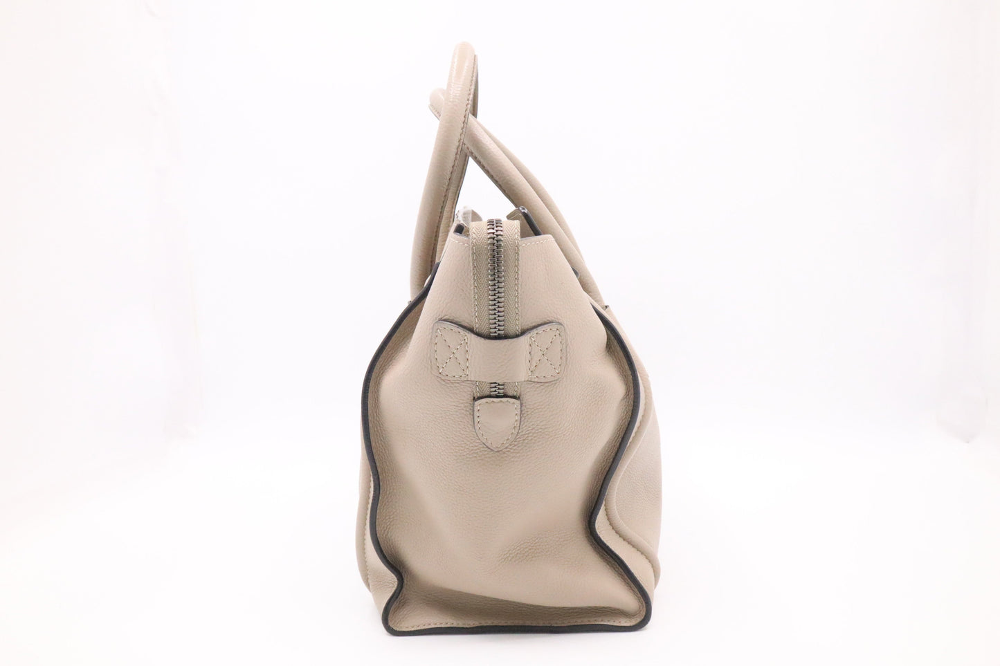 Celine Luggage In Dune Drummed Handbag Leather Mini Travel Bag