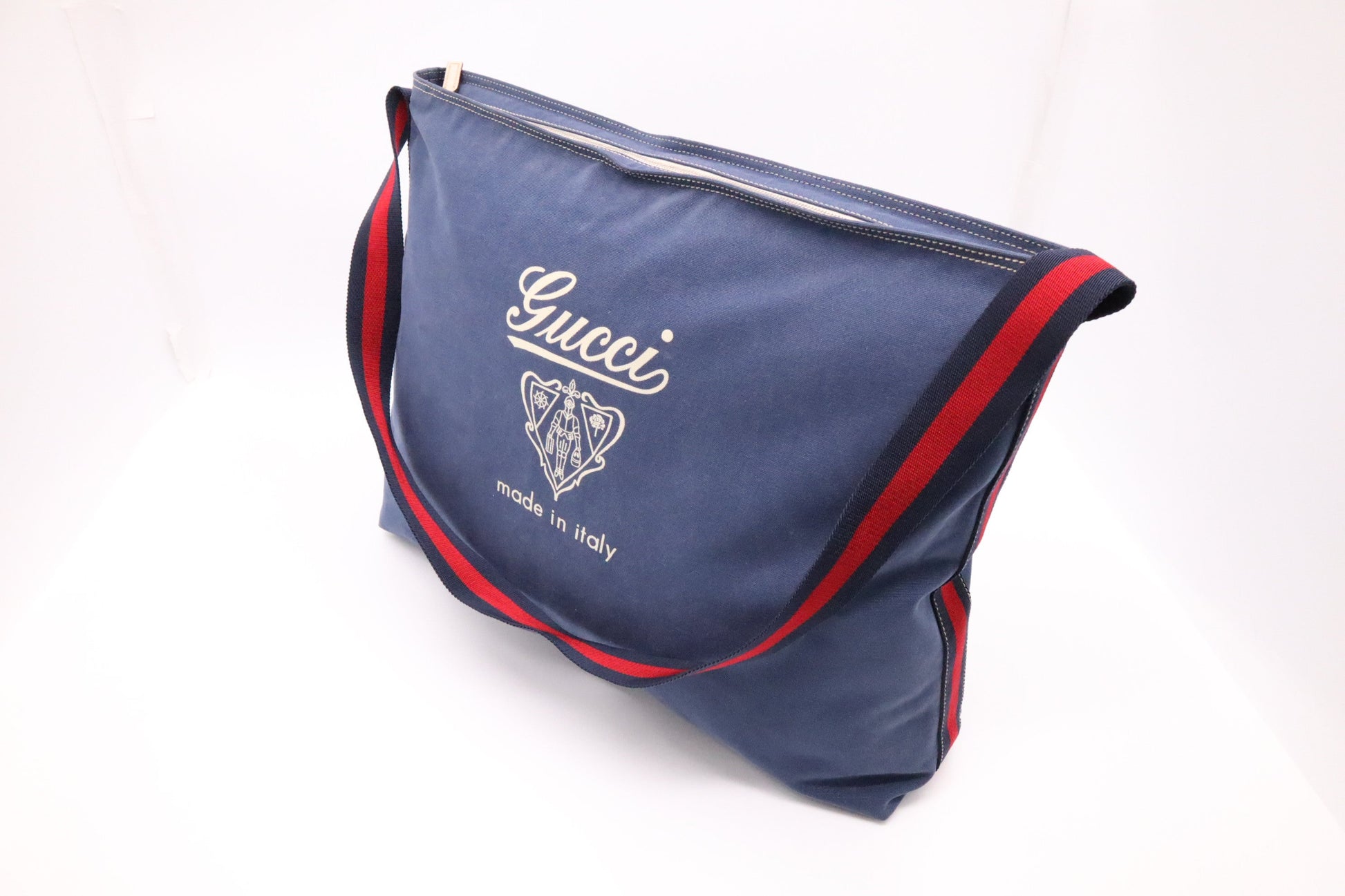 Gucci Sherry Canvas Blue Navy Shoulder Bag