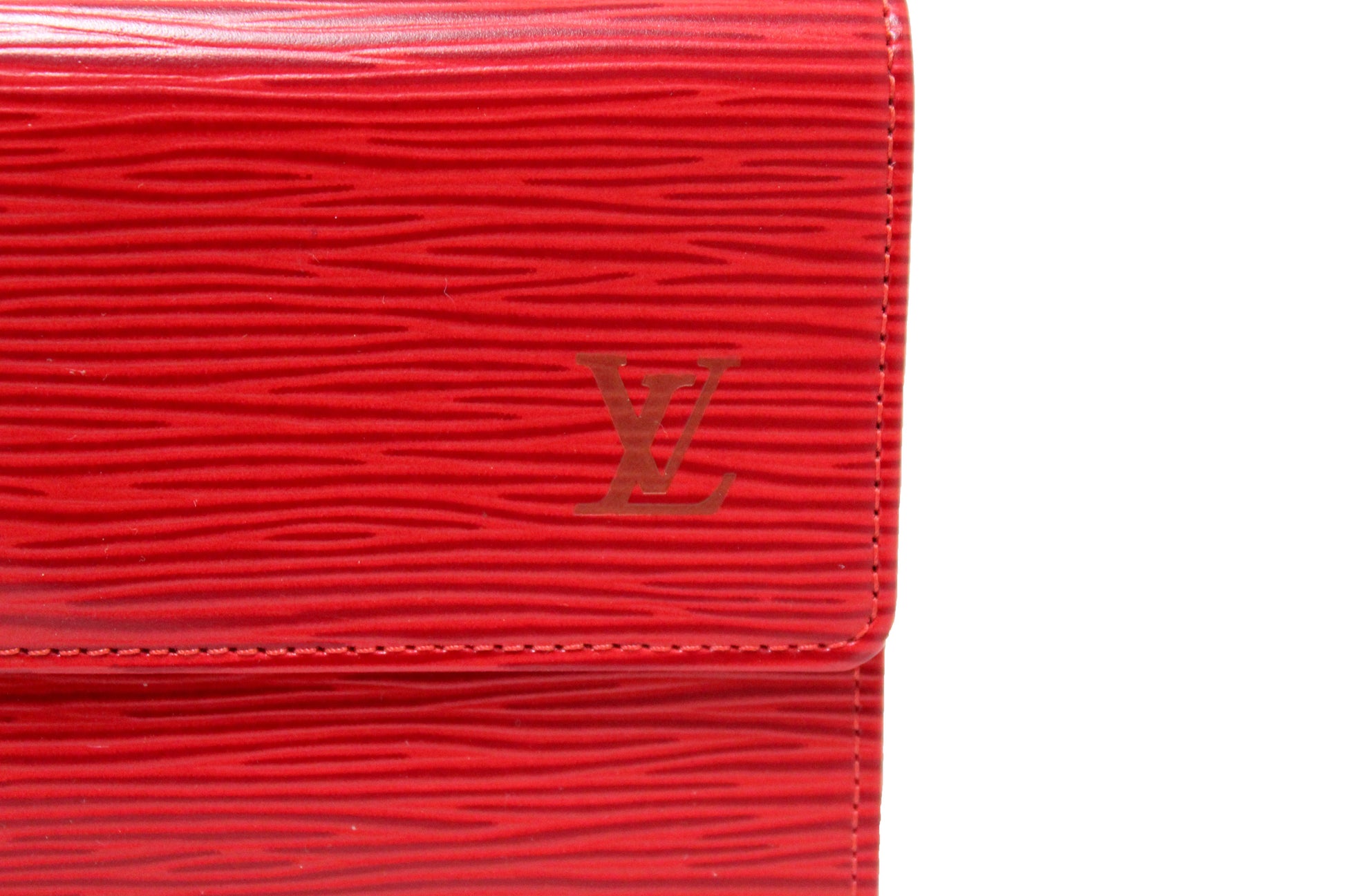 Louis Vuitton Red Epi Leather Alexandra Wallet