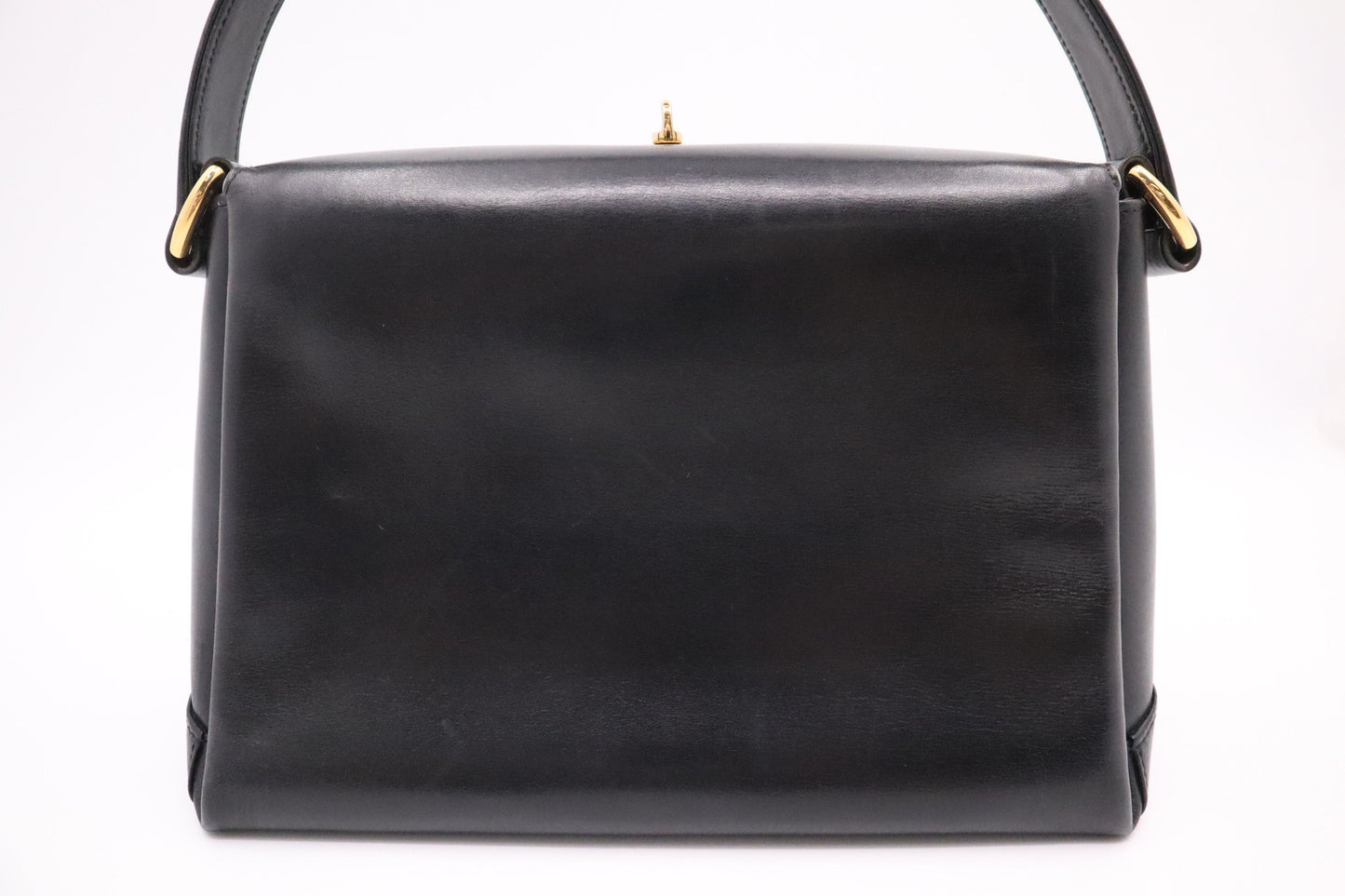 Gucci Handbag In Leather Black Travel Bag