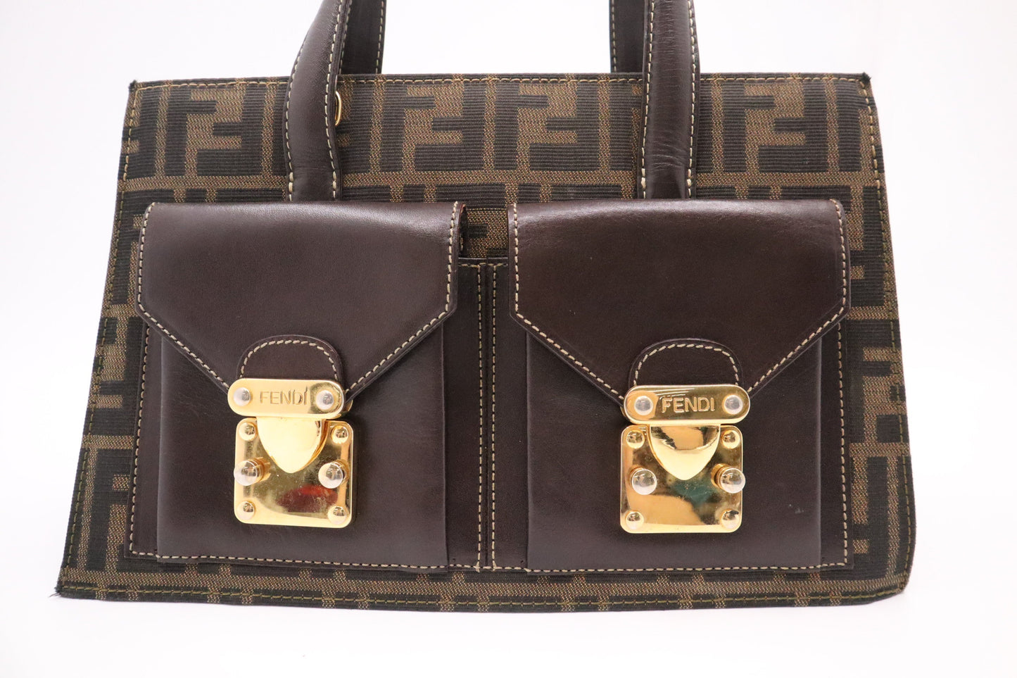 Fendi Handbag In Zucca Canvas Travel Bag Zucca Canvas 4