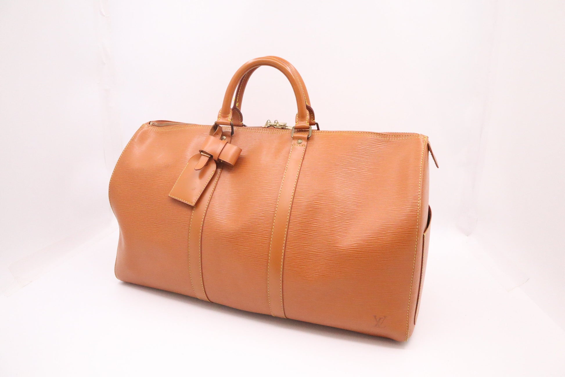 Louis Vuitton Keepall 45 Epi Leather Brown Travel Bag