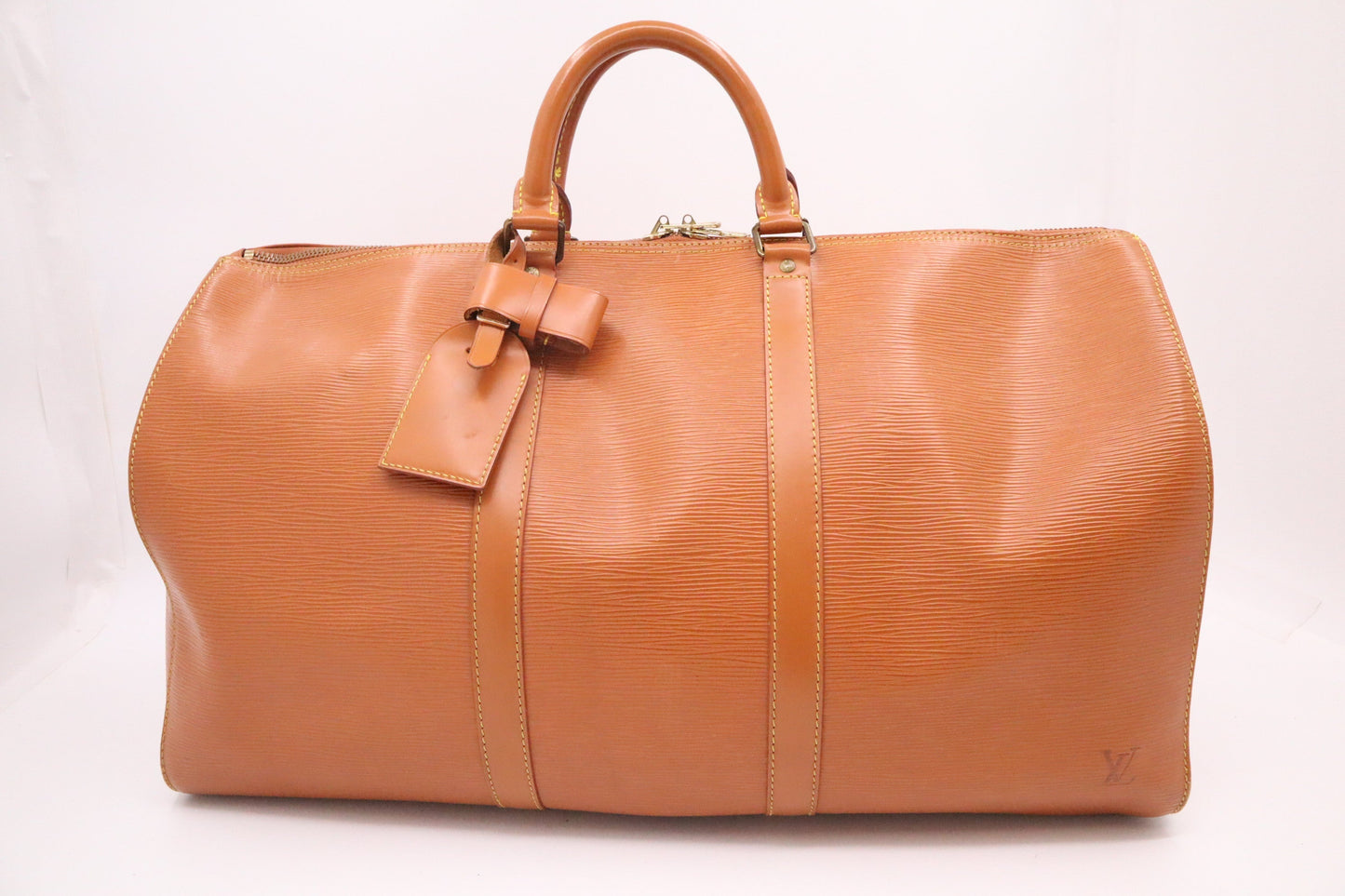 Louis Vuitton Keepall 45 Epi Leather Brown Travel Bag