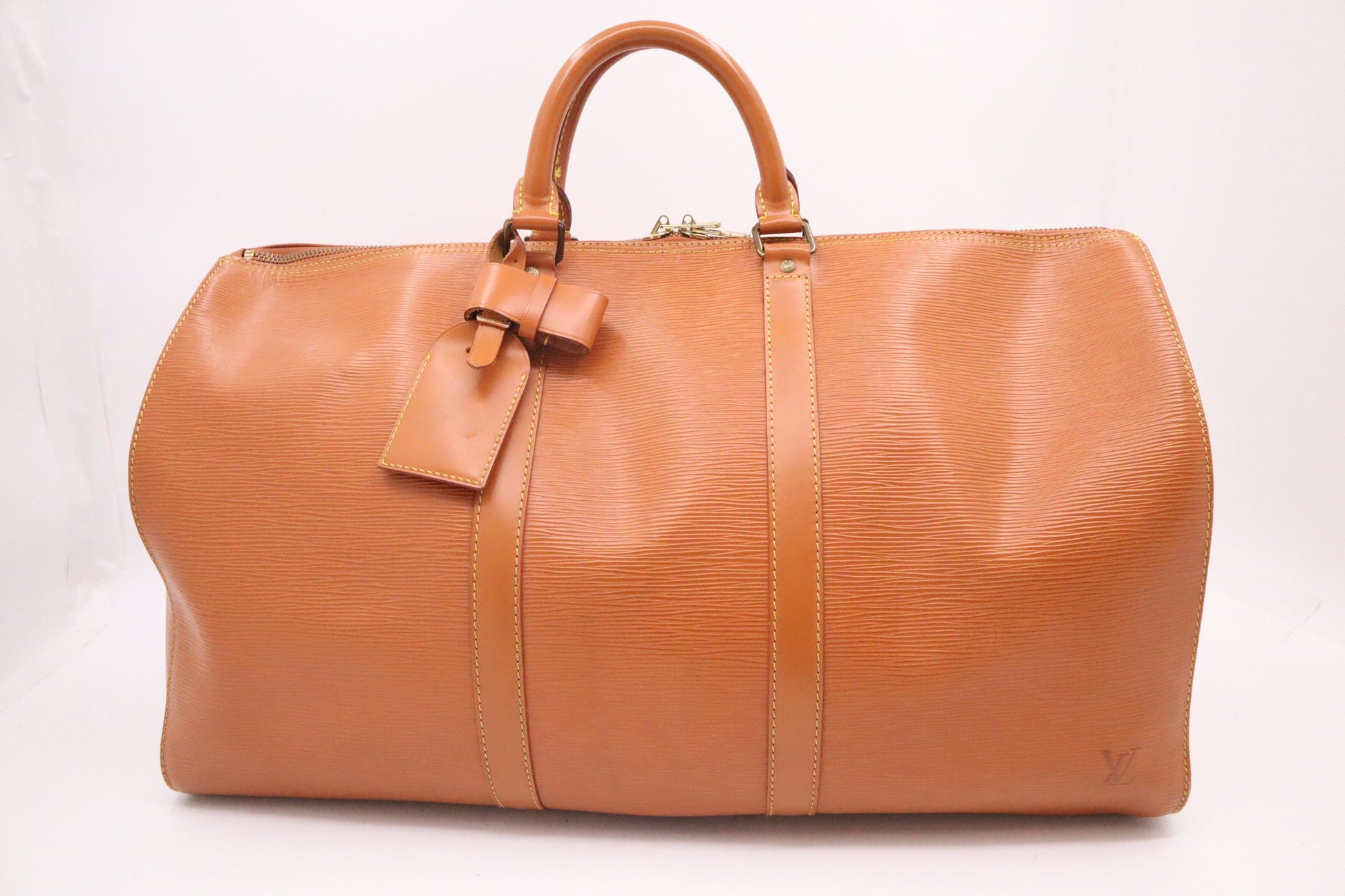 Louis Vuitton Keepall 45 Epi Leather Brown Travel Bag