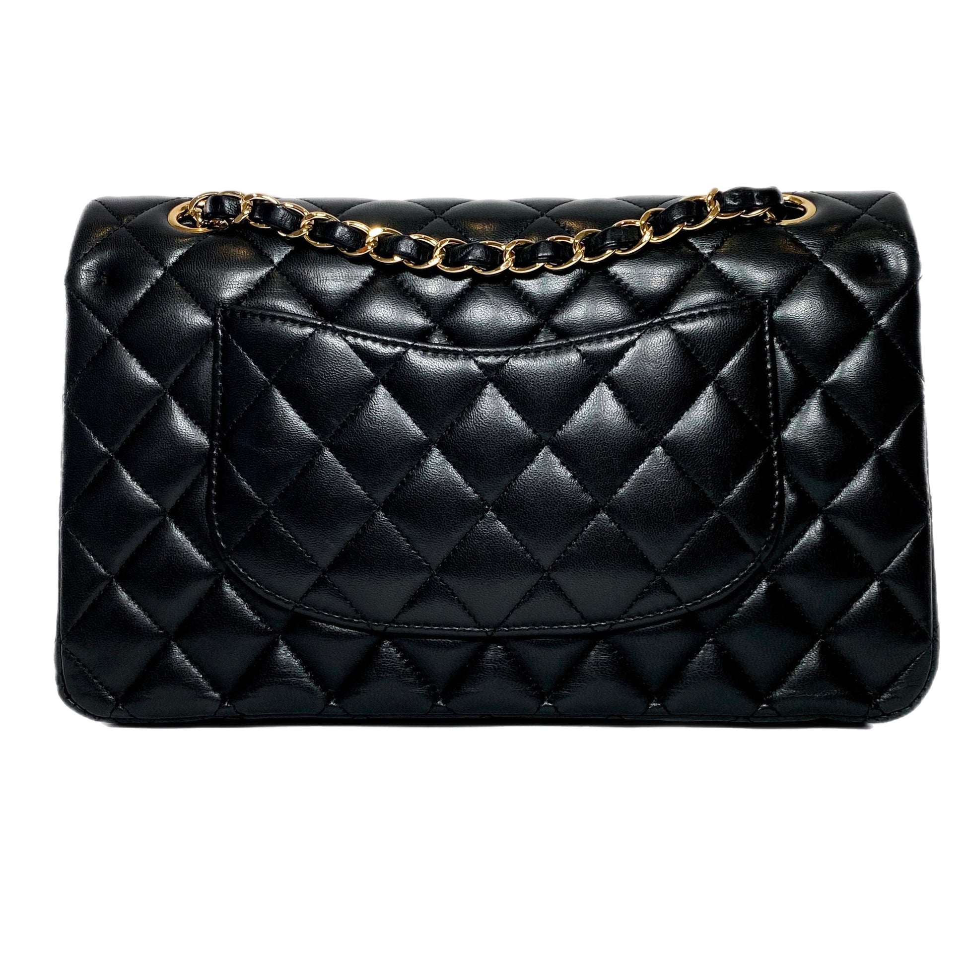 Chanel Black Medium Lambskin Double Flap Bag