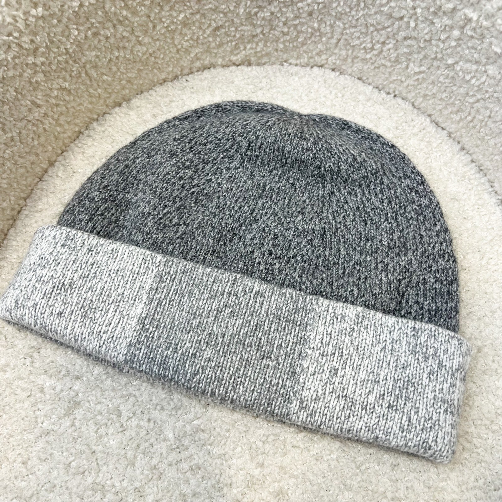 Chanel 25K Beanie With Cc Logo In Grey 100% Cashmere ( ) Bag