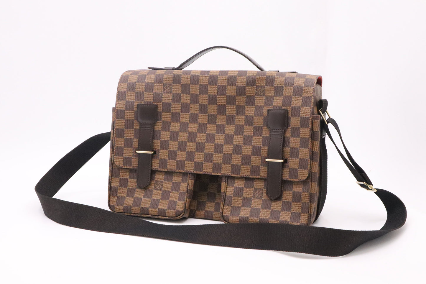 Louis Vuitton Broadway Ebene Damier Canvas Handbag